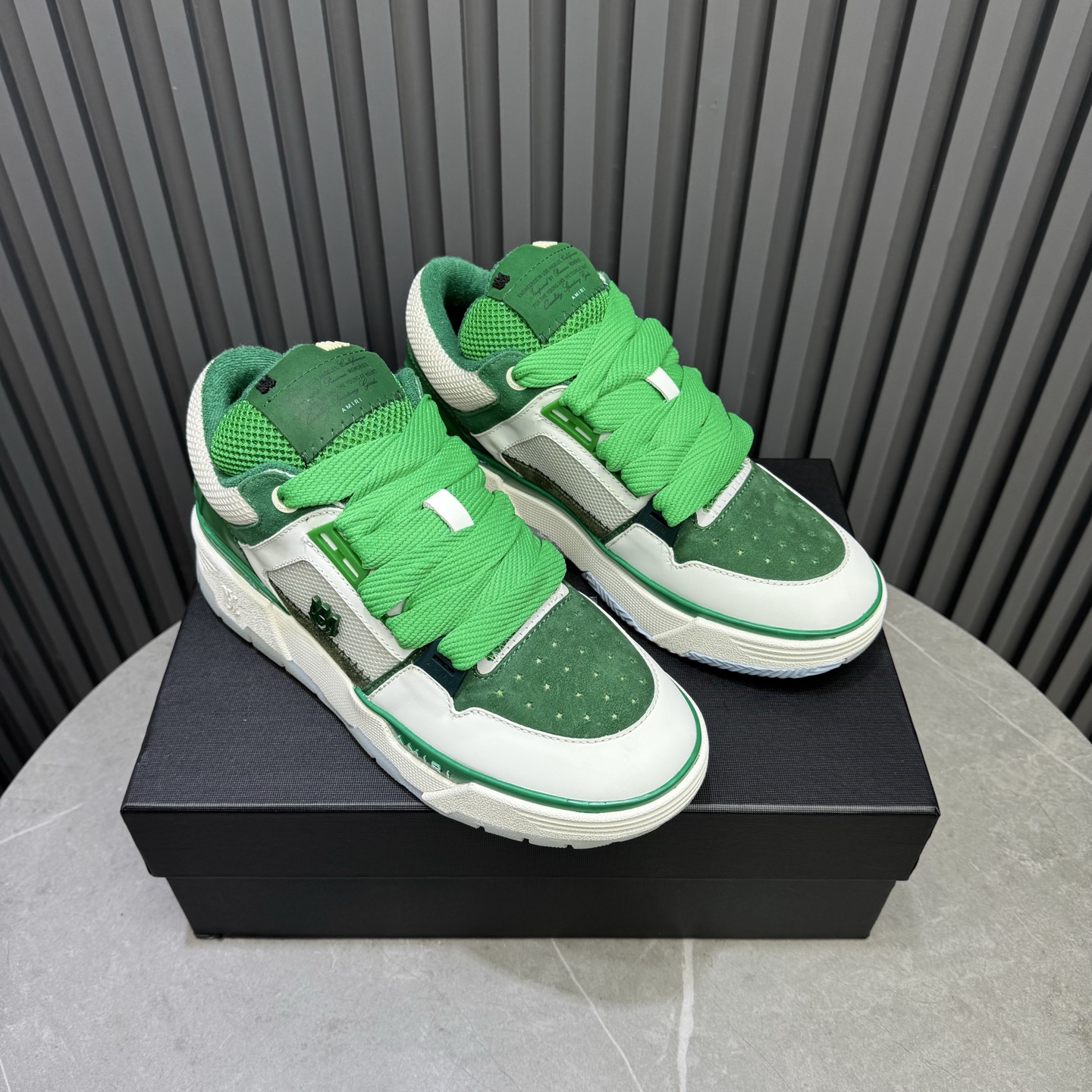 AMIRI Low-Top Sneakers Green/White