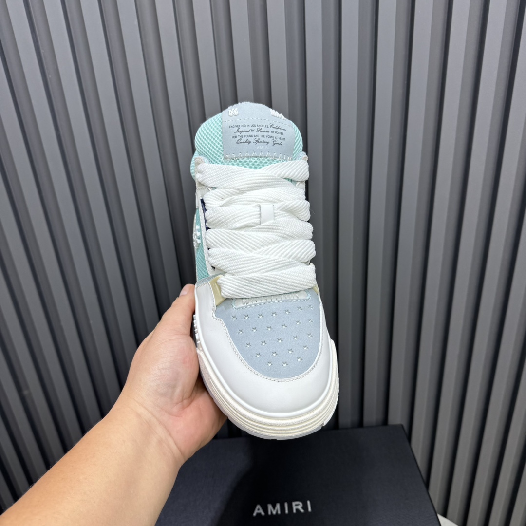AMIRI Low-Top Sneakers White/Blue