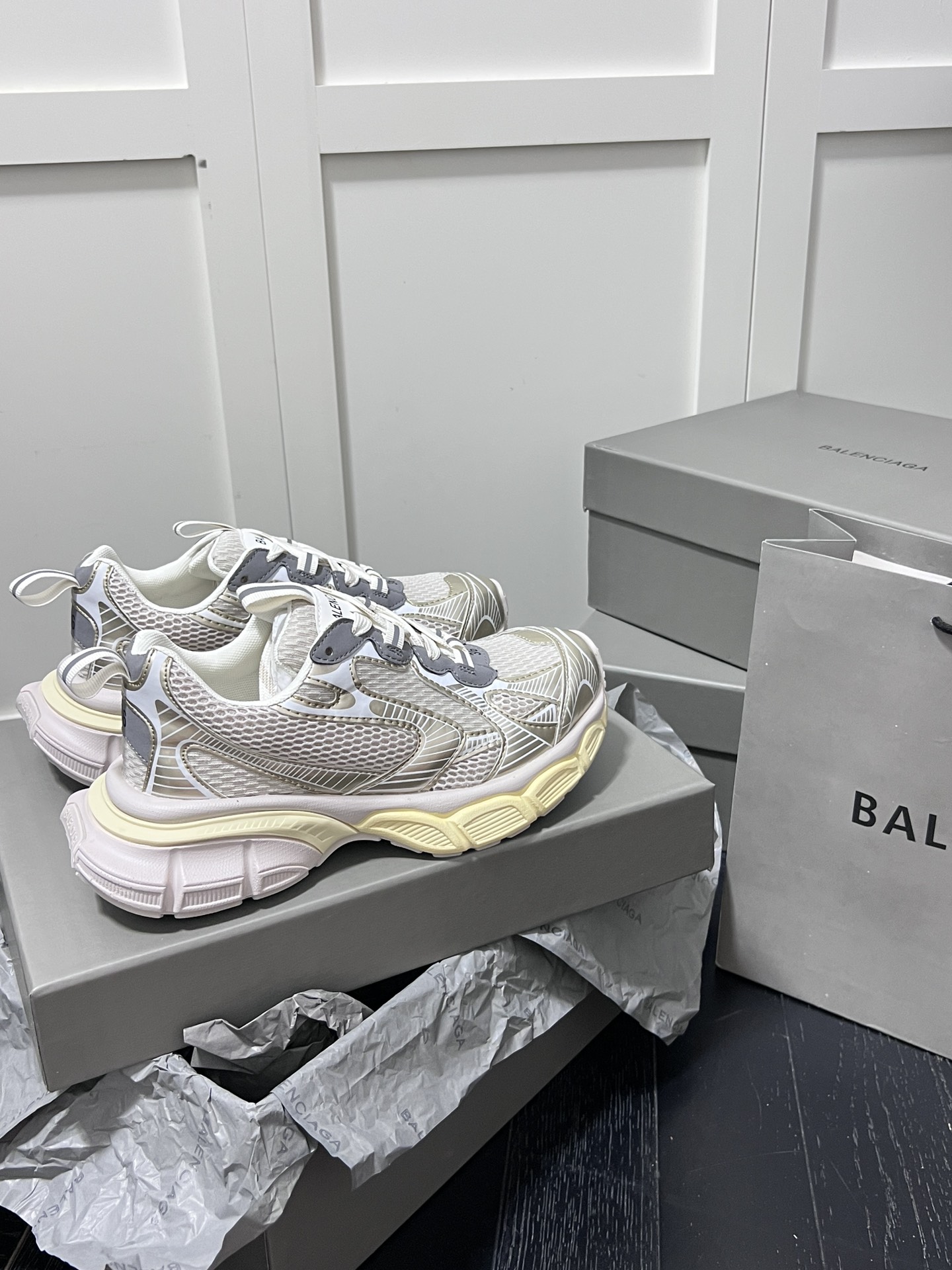 Balenciaga Track Dad Sneakers Beige