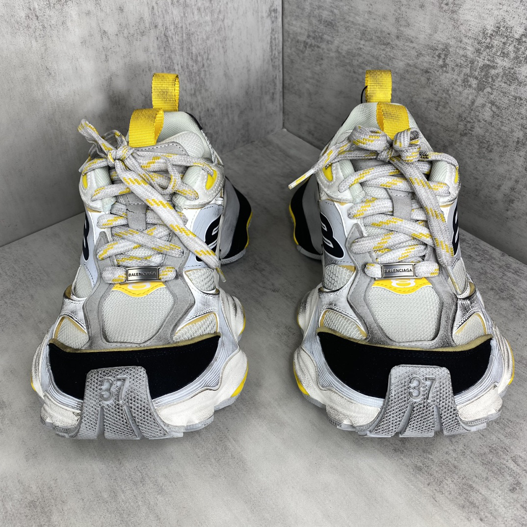 Balenciaga Cargo Chunky Sneakers White Yellow