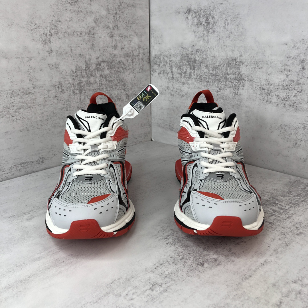 Balenciaga X-Pander Runner Sneakers Gray Red