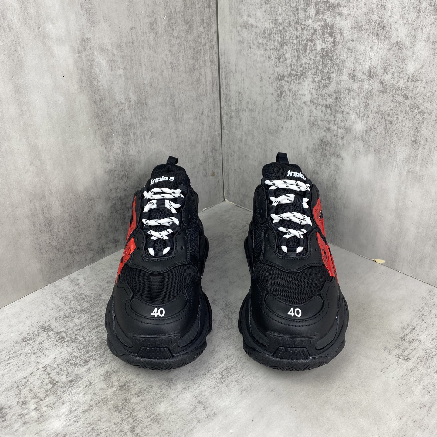 Balenciaga Triple S Chunky Sneakers Black