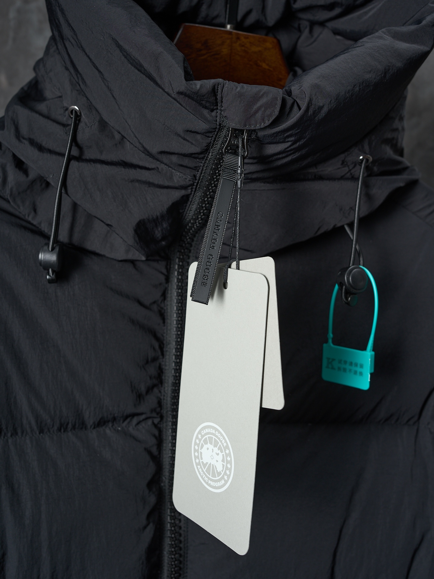 Canada Goose Hooded Puffer Jacket Black