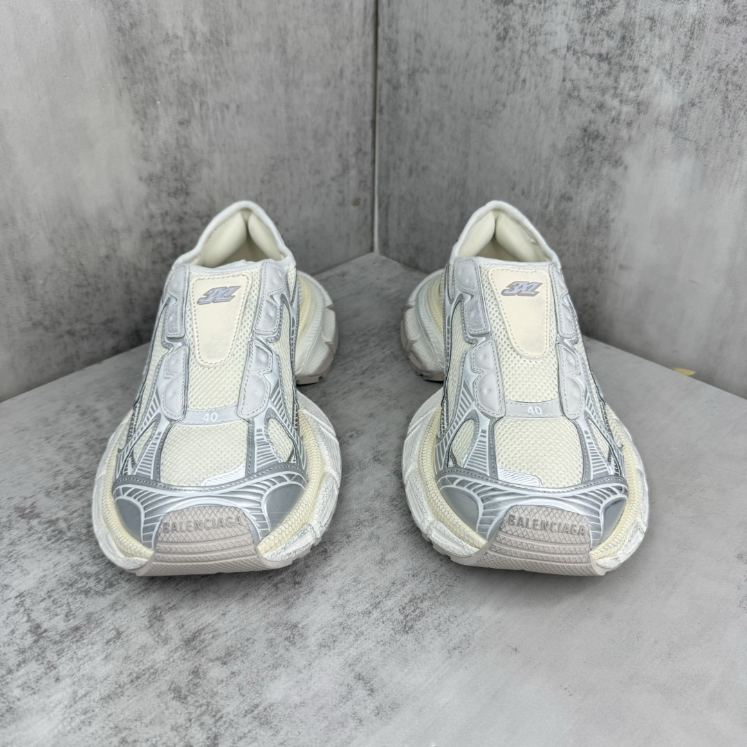 Balenciaga 3XL Slip-On Sneakers White