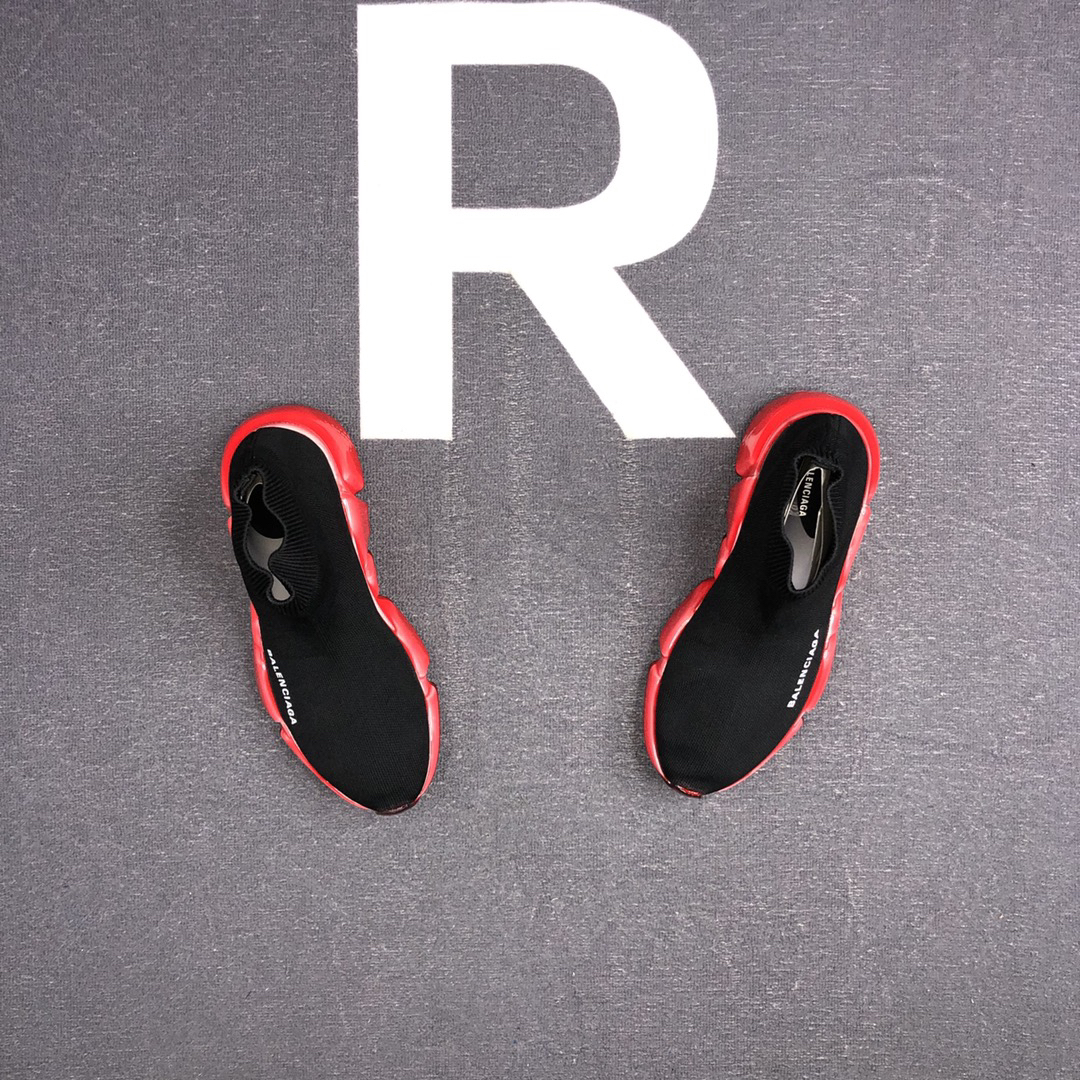 Balenciaga Speed Sock Sneakers Black/Red