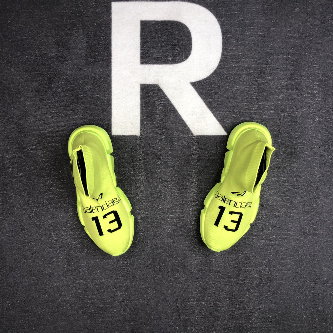 Balenciaga Speed Sock Sneakers Neon Yellow