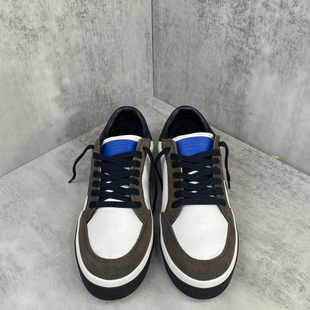 Off-White Low Vulcanized Canvas Sneakers White/Brown/Black