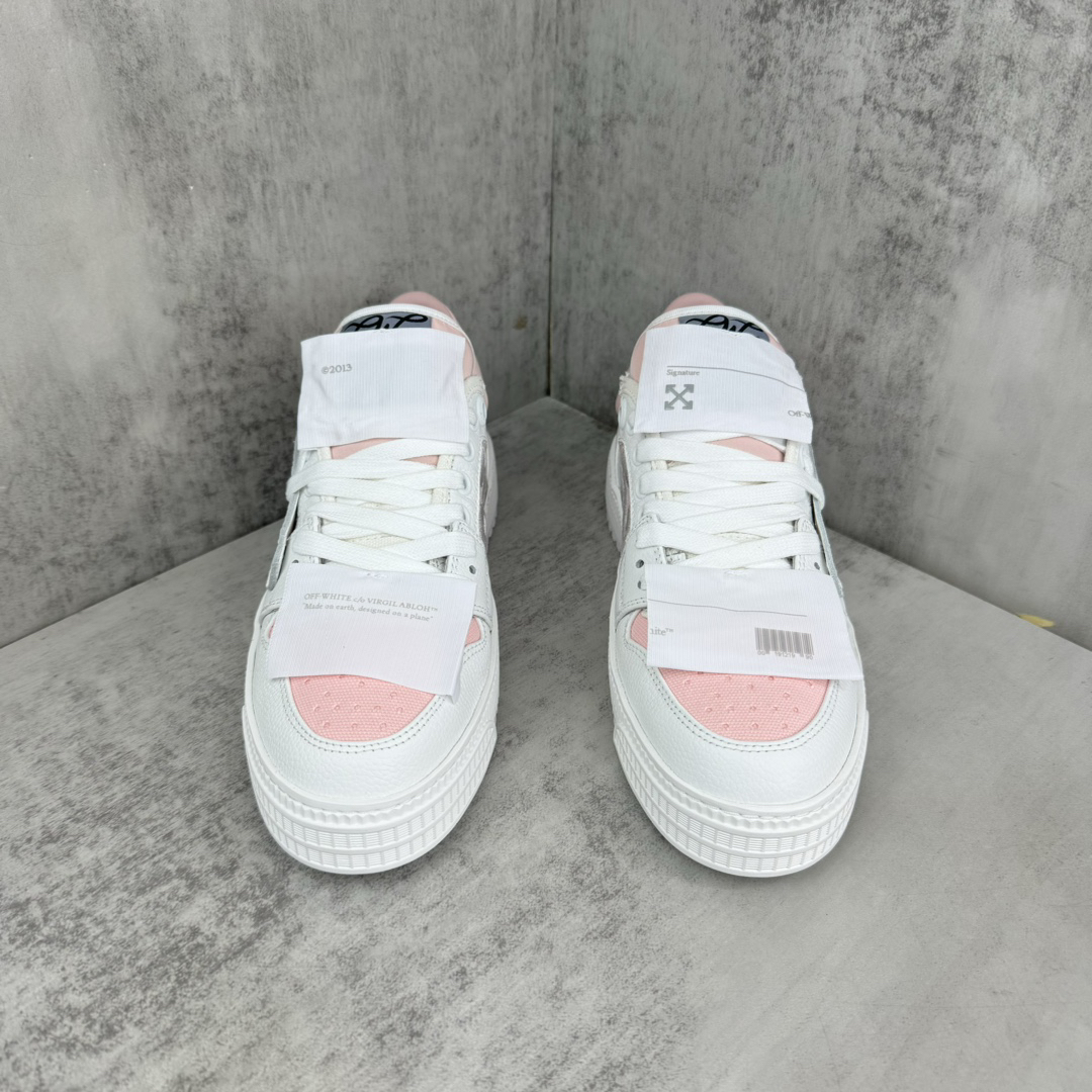 Off-White Low Vulcanized Sneakers White/Pink