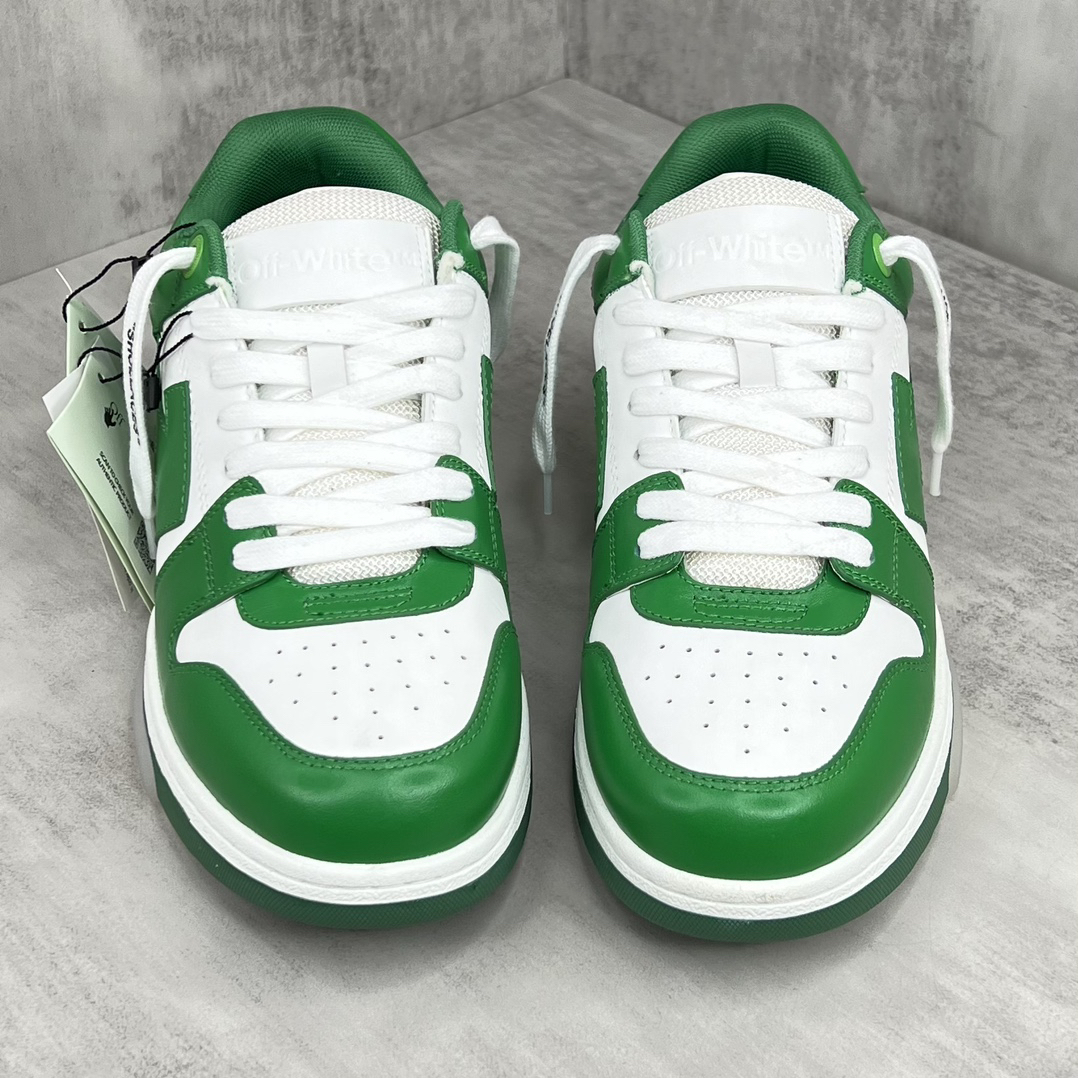 Off-White Low-Top Sneakers Green/White