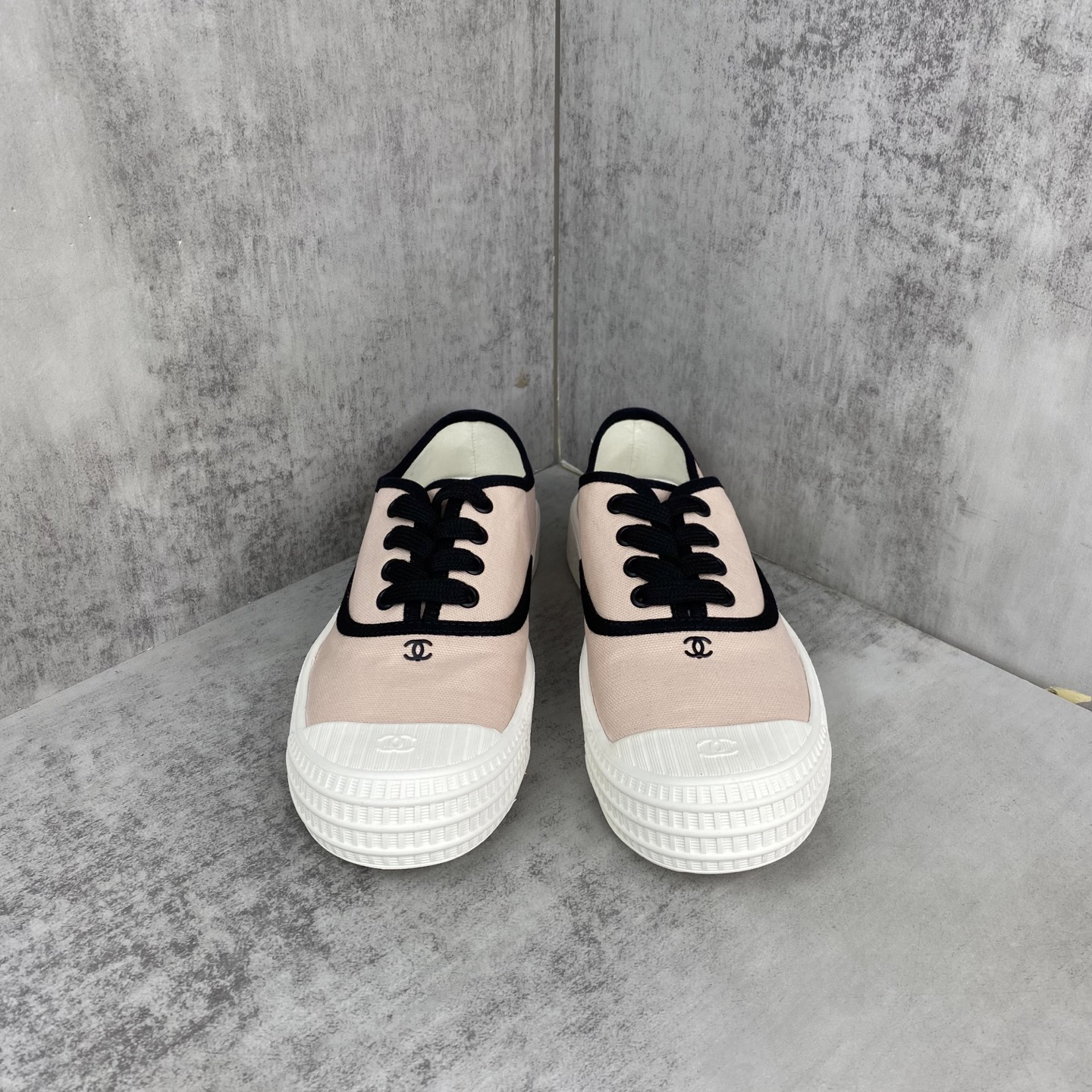 Chanel Vintage Canvas Sneakers Pink