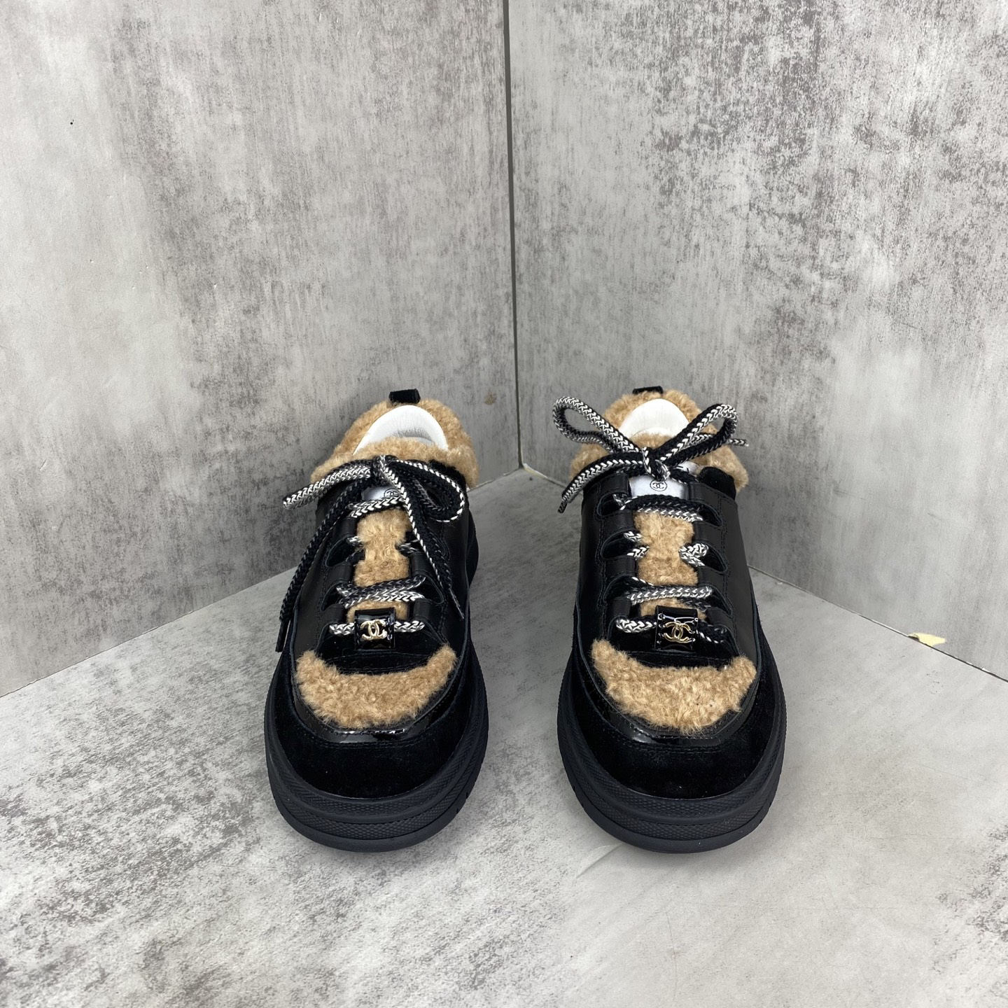 Chanel Panda Chunky Sneakers Black