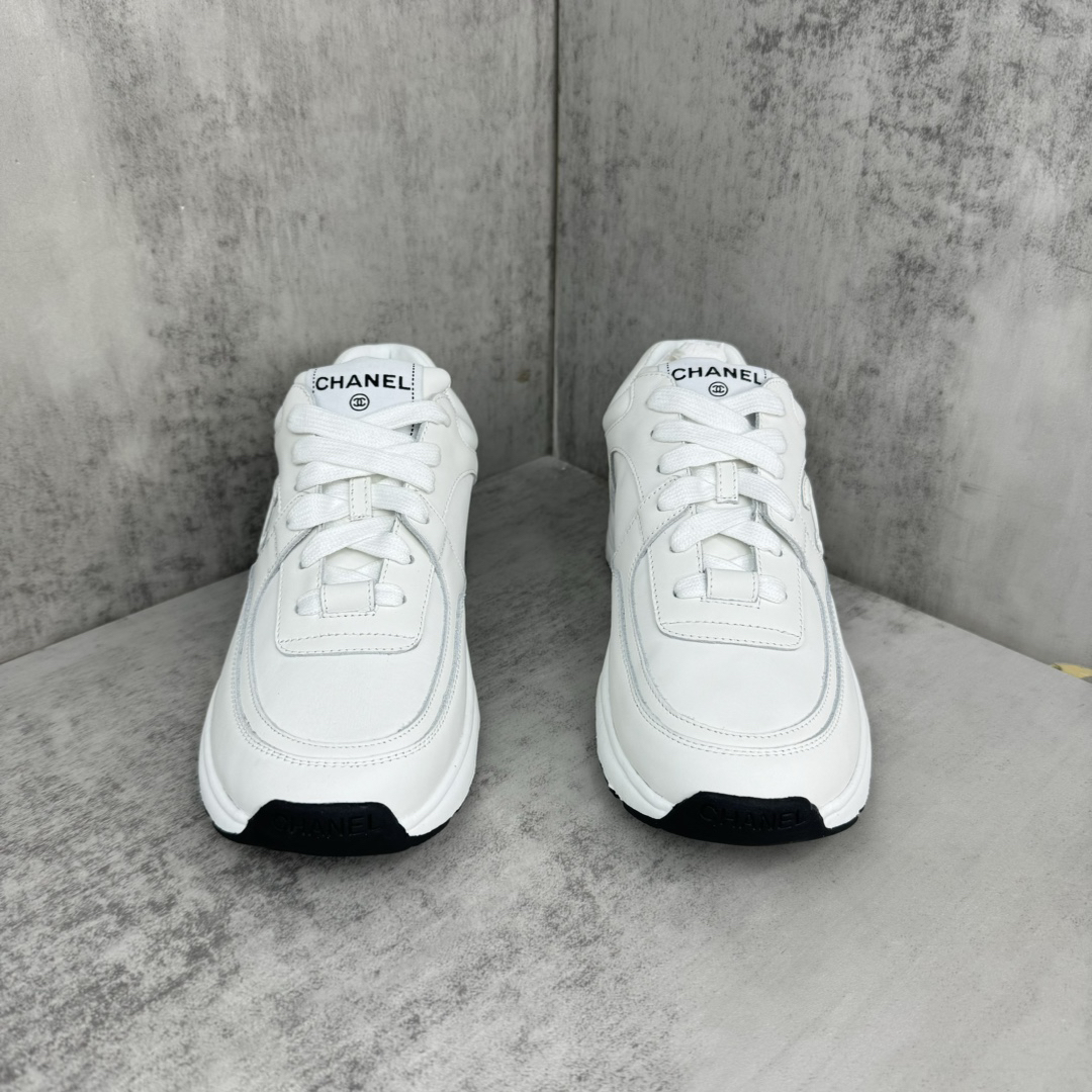 Chanel Panda Low-Top Sneakers White