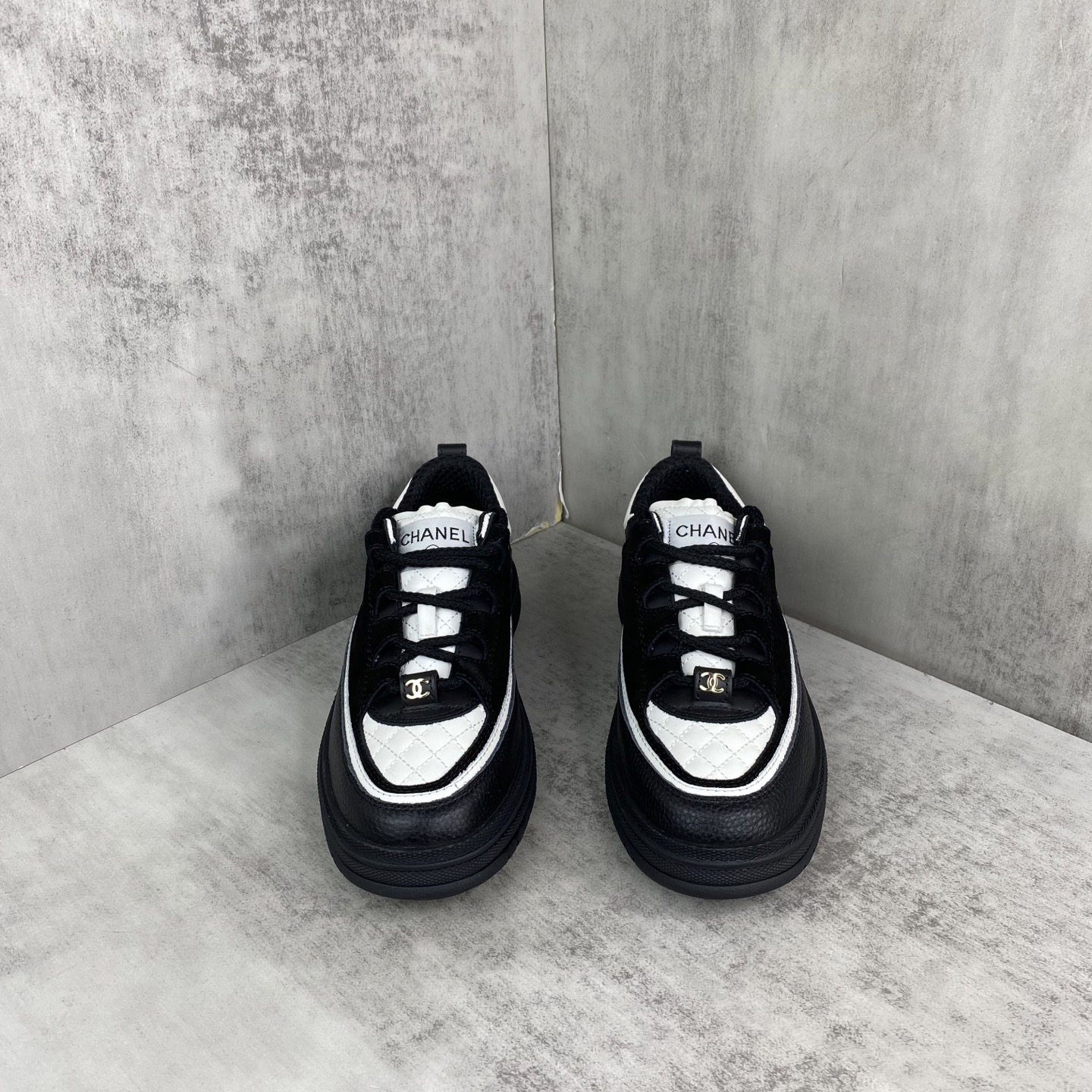 Chanel Panda Chunky Sneakers Black/White