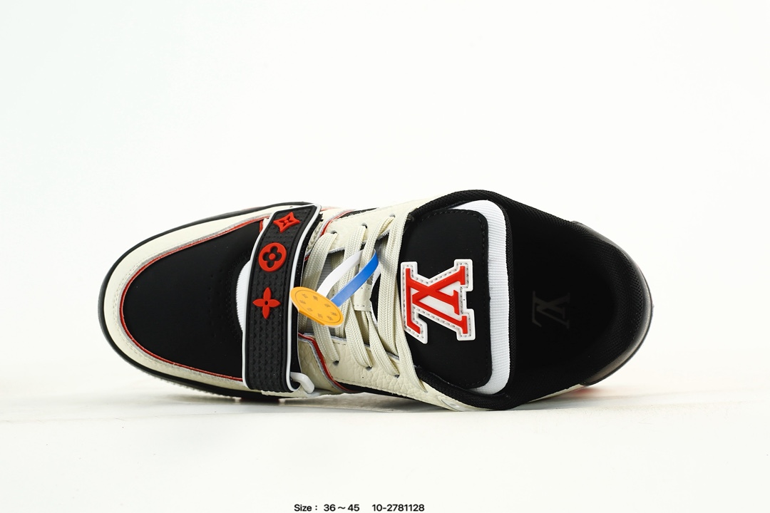 Louis Vuitton Trainer Low Sneaker Black/White/Red
