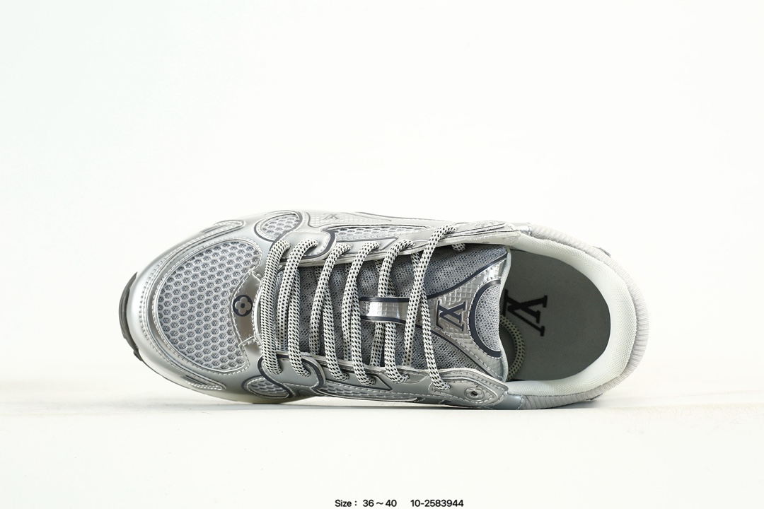Louis Vuitton Trainer Low Sneaker Silver