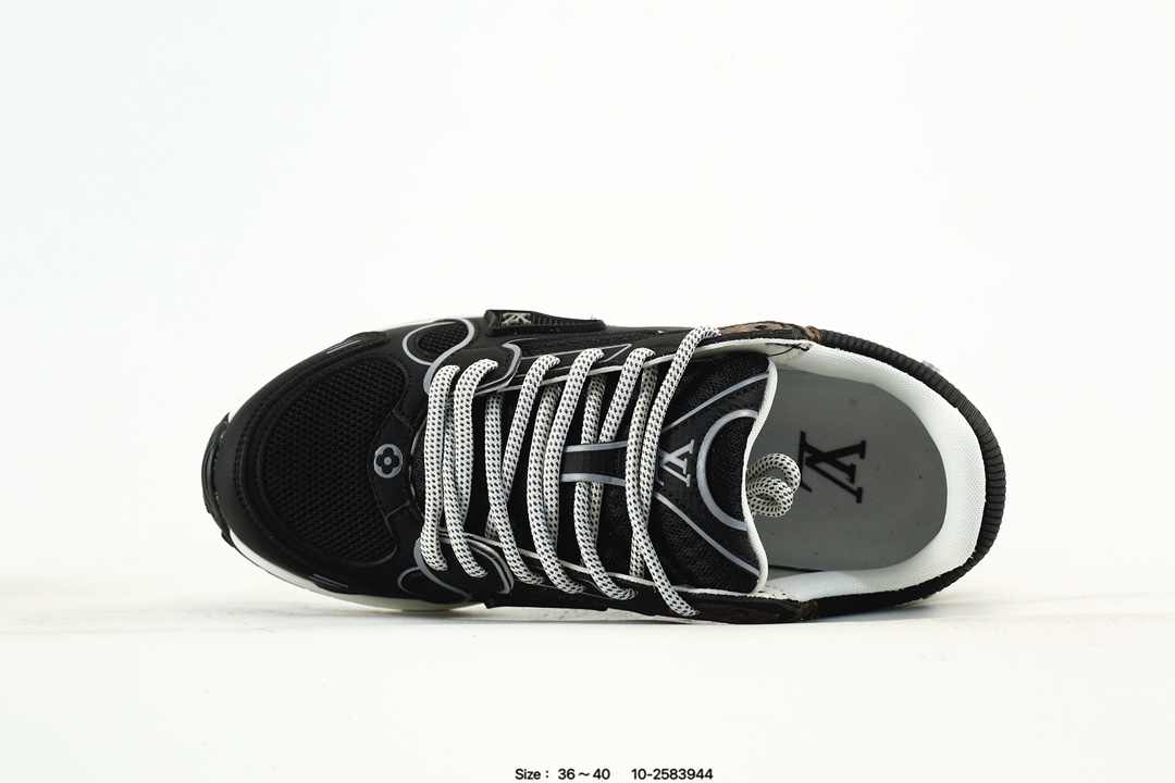 Louis Vuitton Trainer Low Sneakers Black/Brown