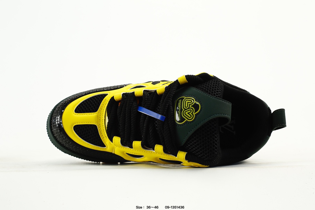 Louis Vuitton Trainer Low Sneaker Black Yellow