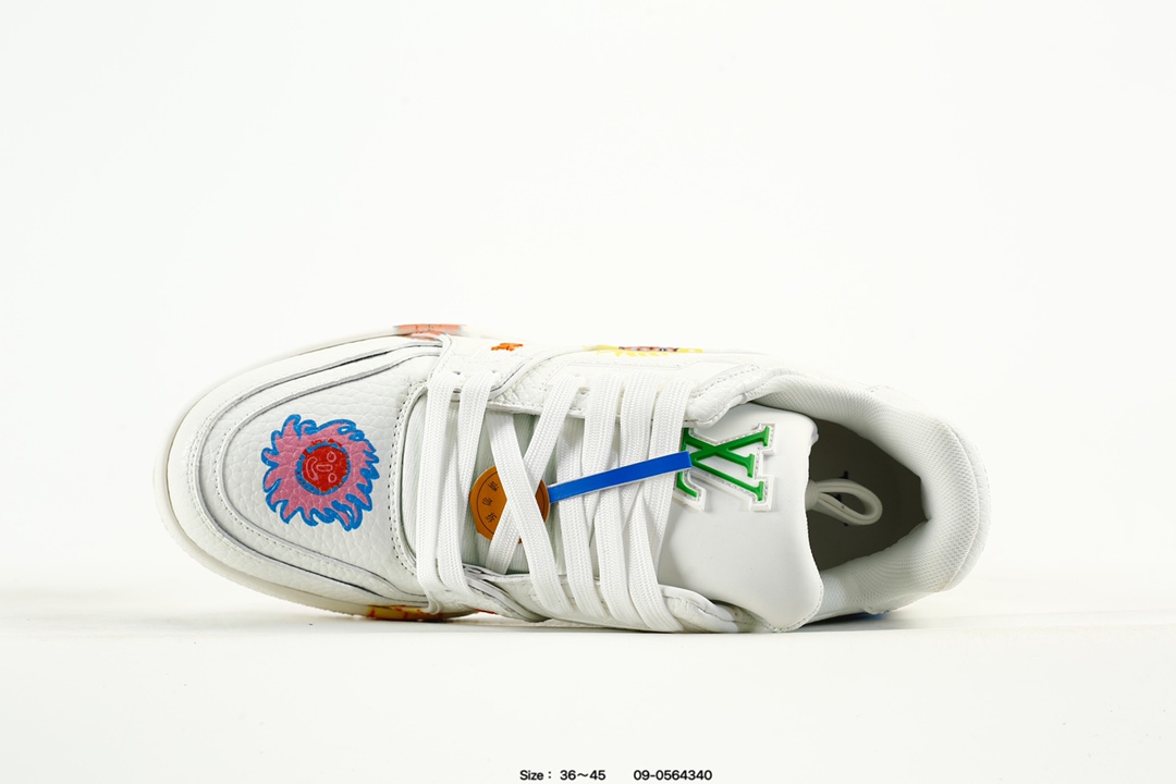 Louis Vuitton Trainer Low Sneaker White Multi