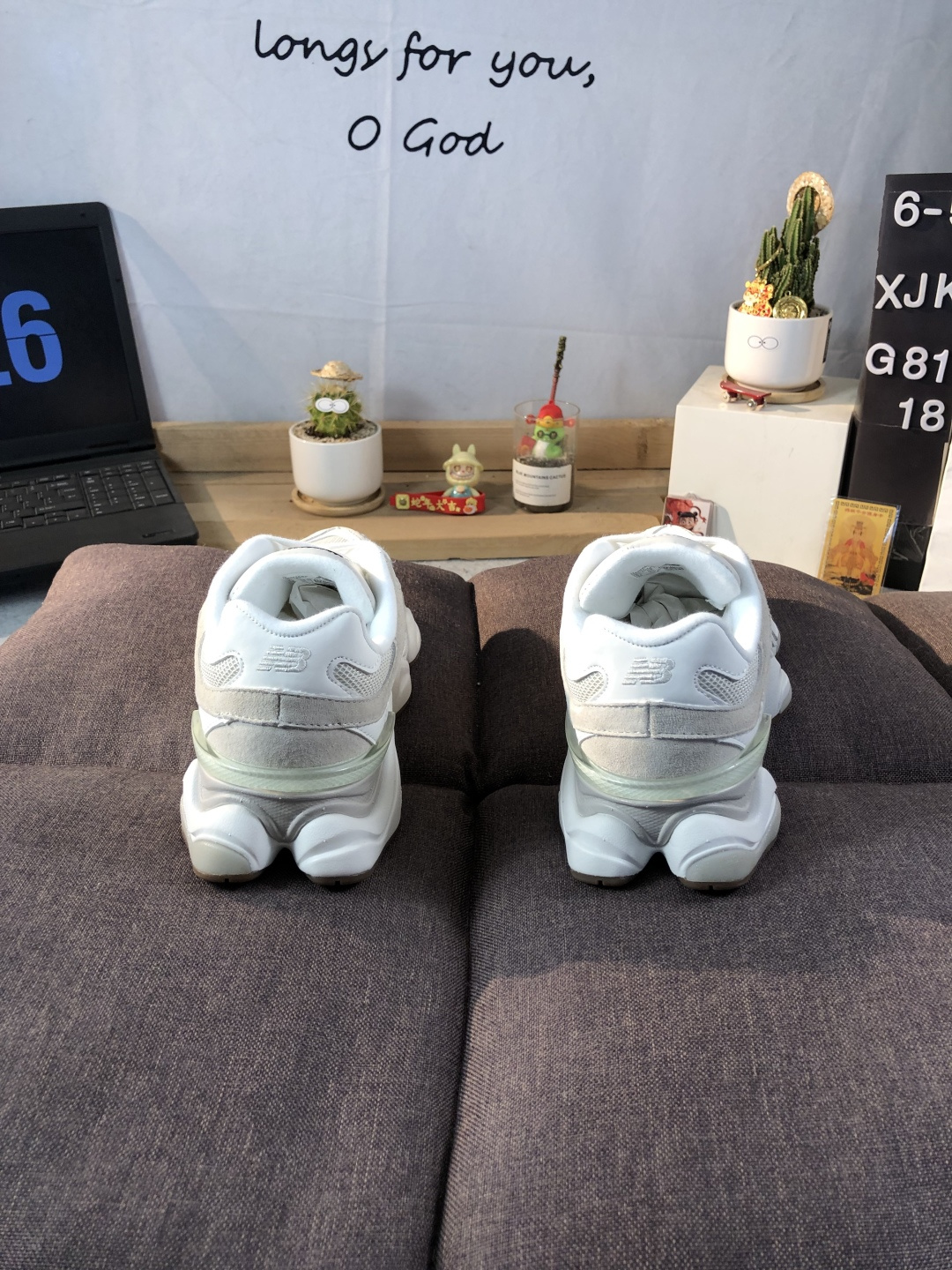 New Balance 9060 Chunky Sneakers Grey/White