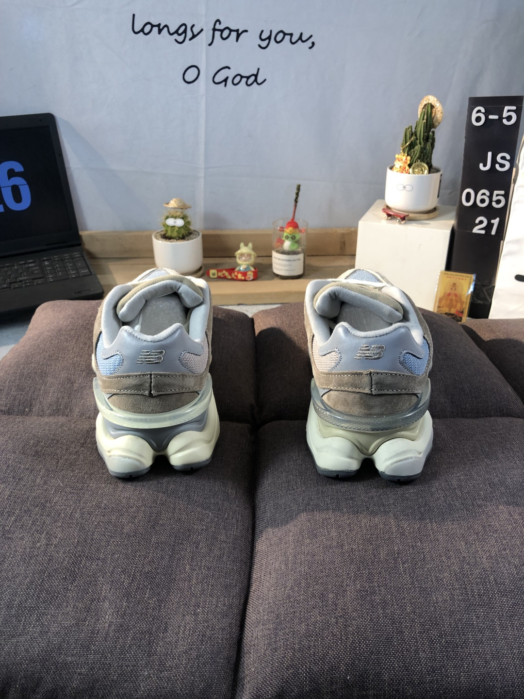 New Balance 9060 Chunky Sneakers Grey Blue