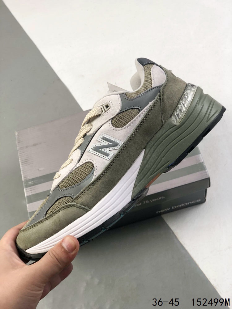 New Balance 992 Made in USA Sneakers Olive Grey