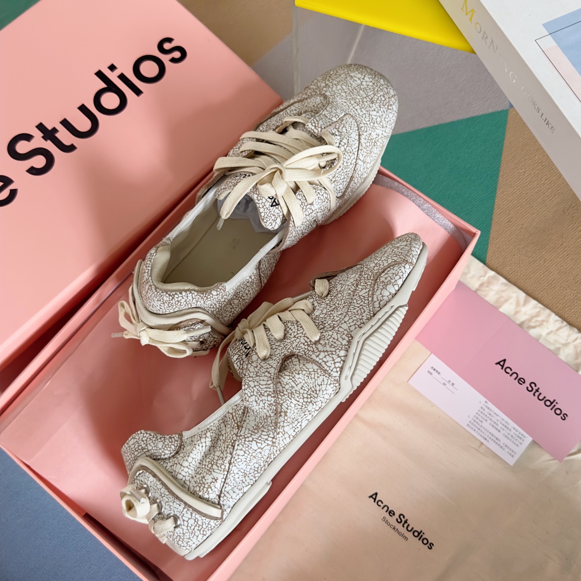 Acne Studios Denim Ballet Sneakers White