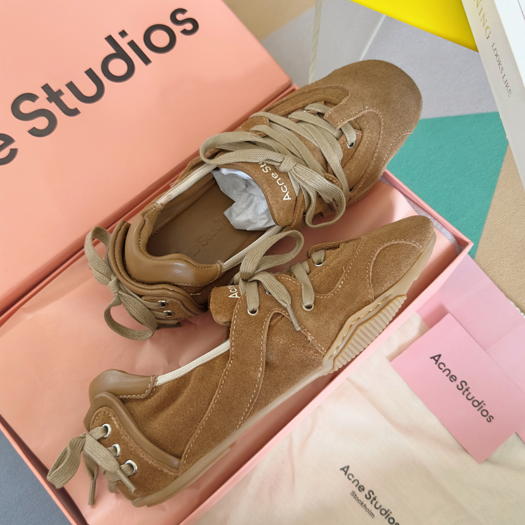 Acne Studios Lace Ballet Sneakers Brown