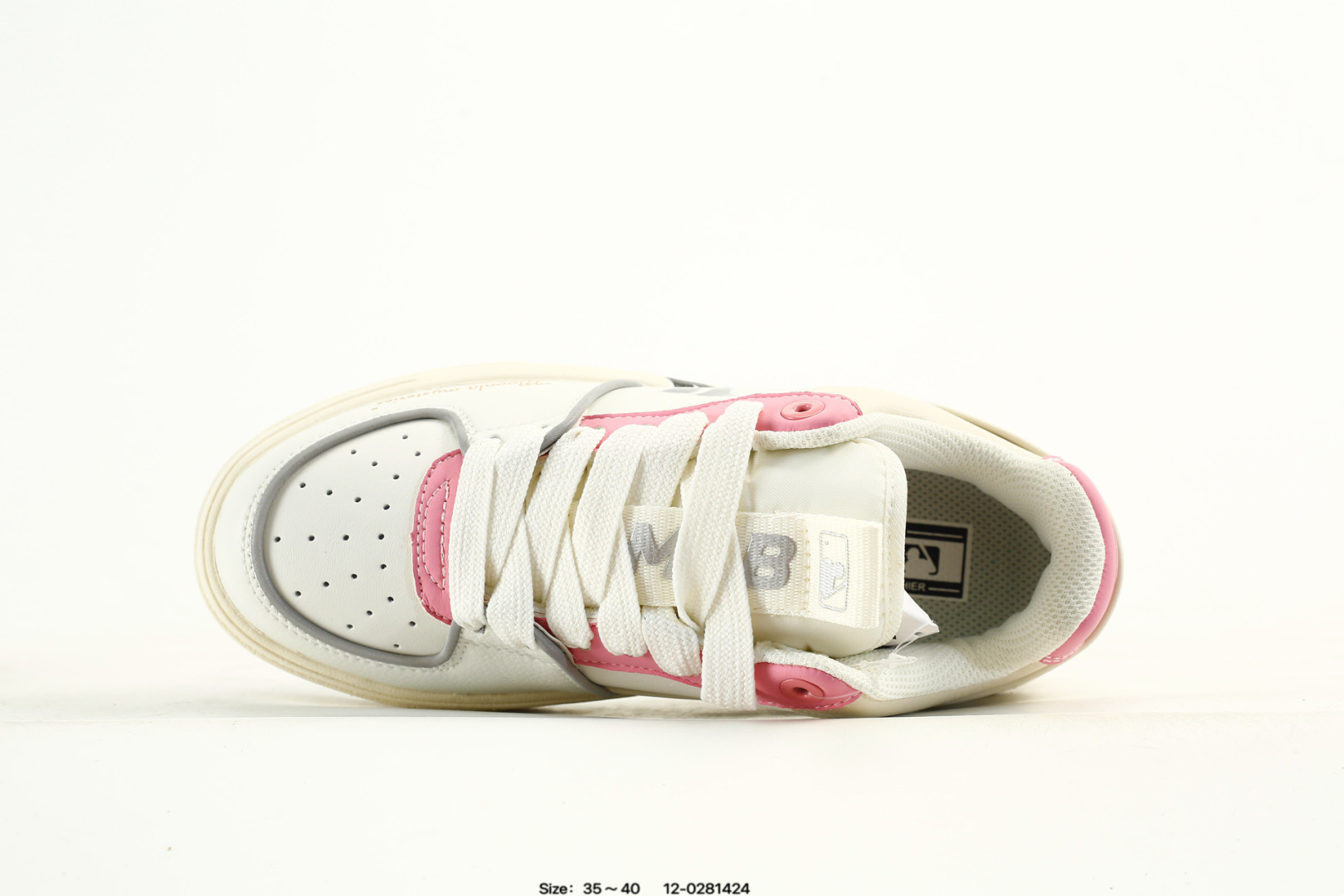MLB Yankees Chunky Liner Sneaker White/Pink