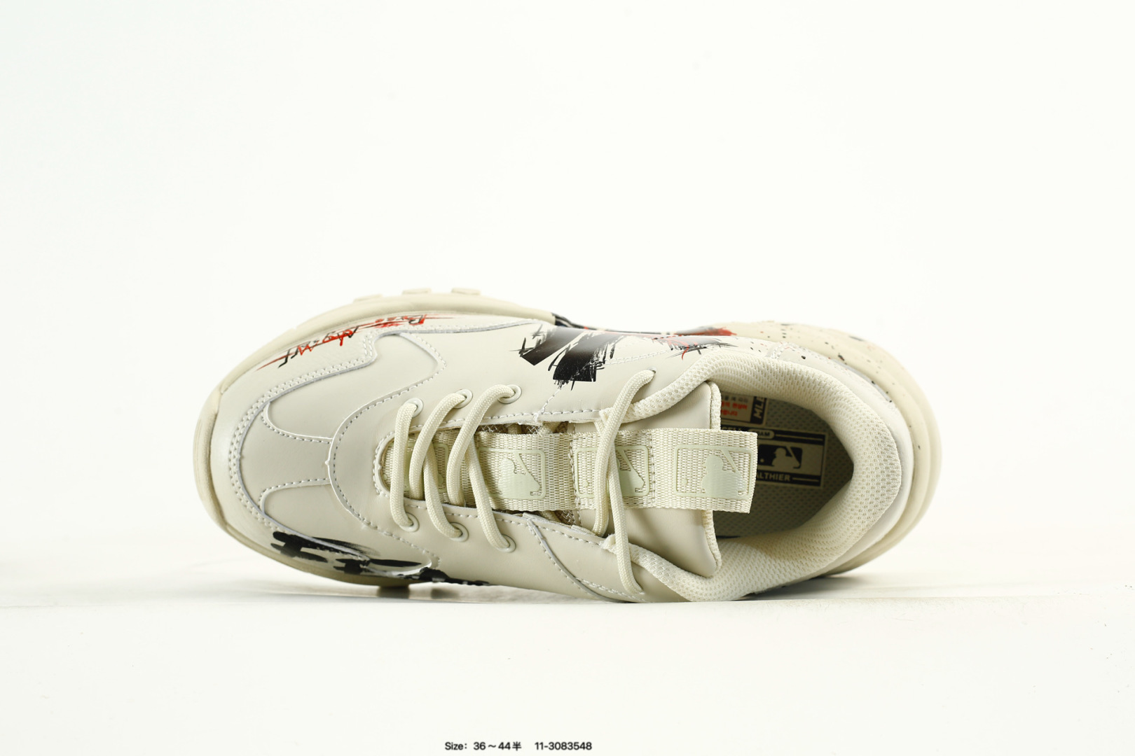 MLB Bigball Chunky Pixel Low-Top Sneakers Cream
