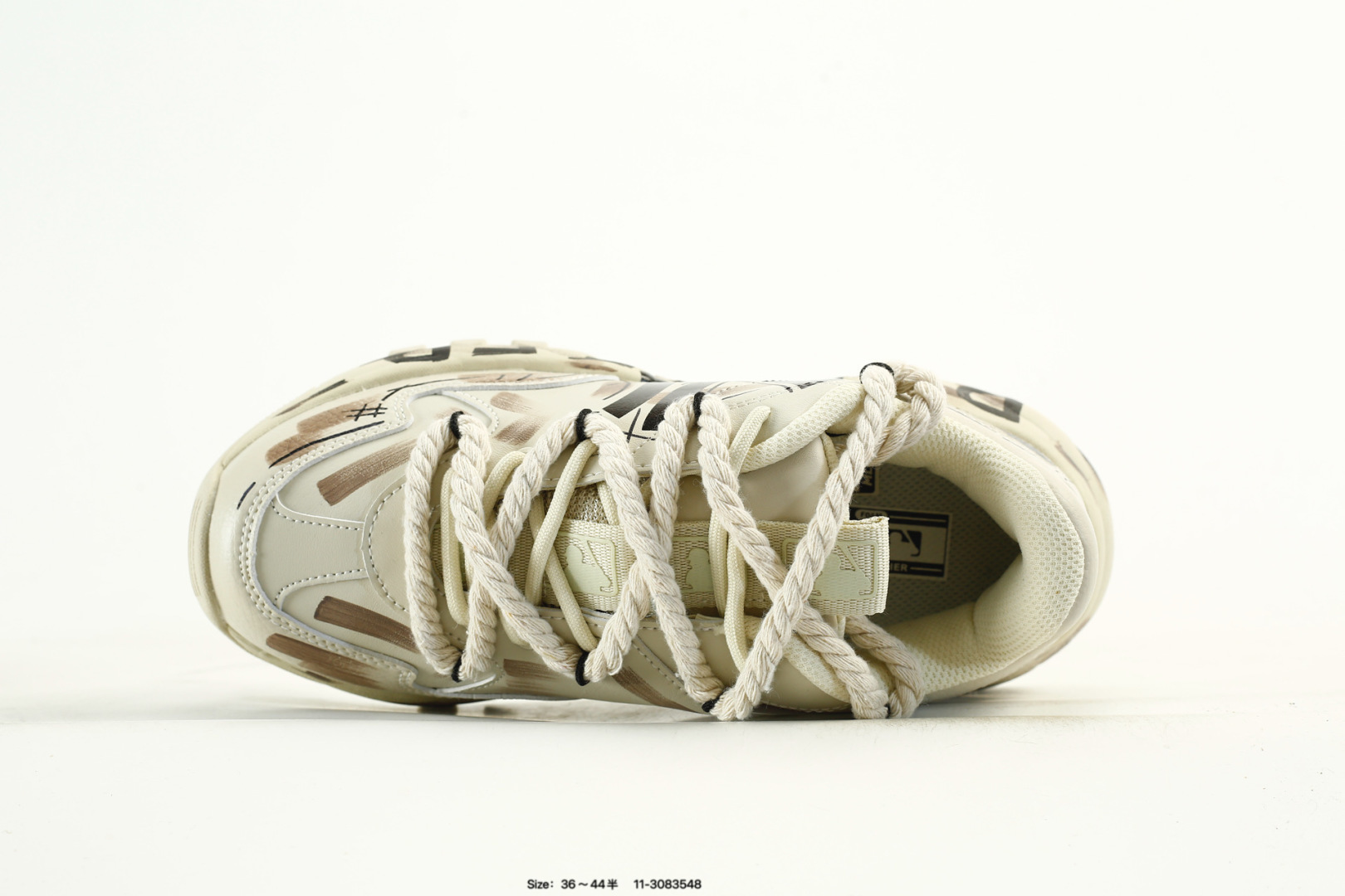 MLB Bigball Chunky Pixel Sneakers Beige