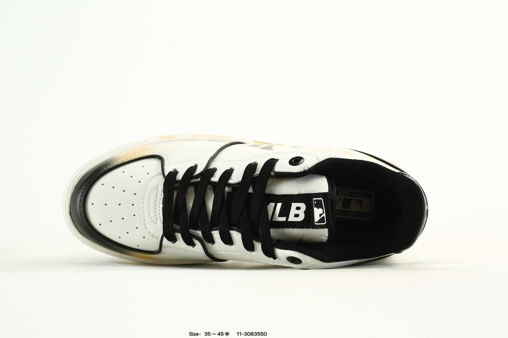 MLB Chunky Liner PU Sneakers White/Black/Gold