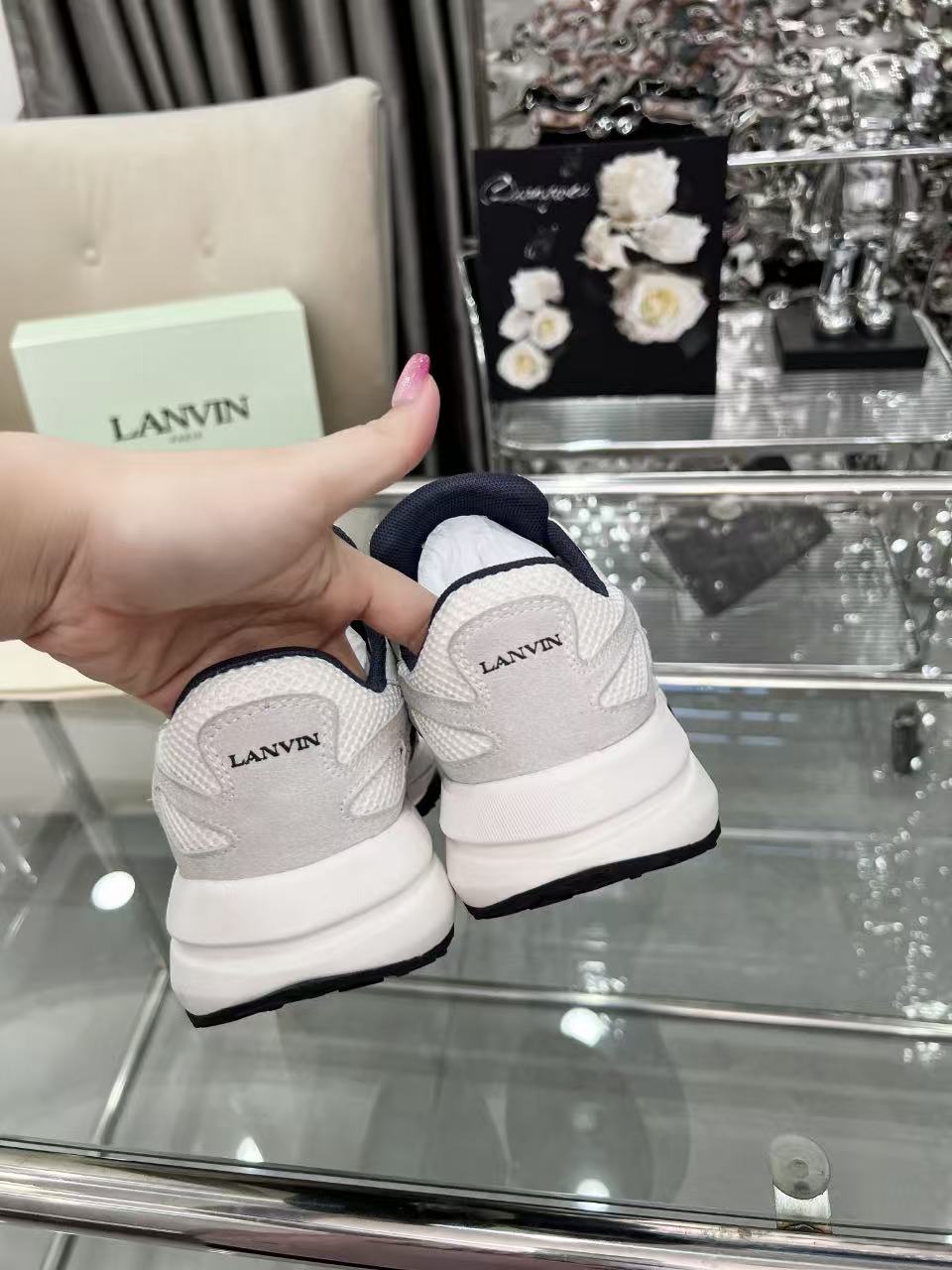 Lanvin Clay Runner Sneakers White