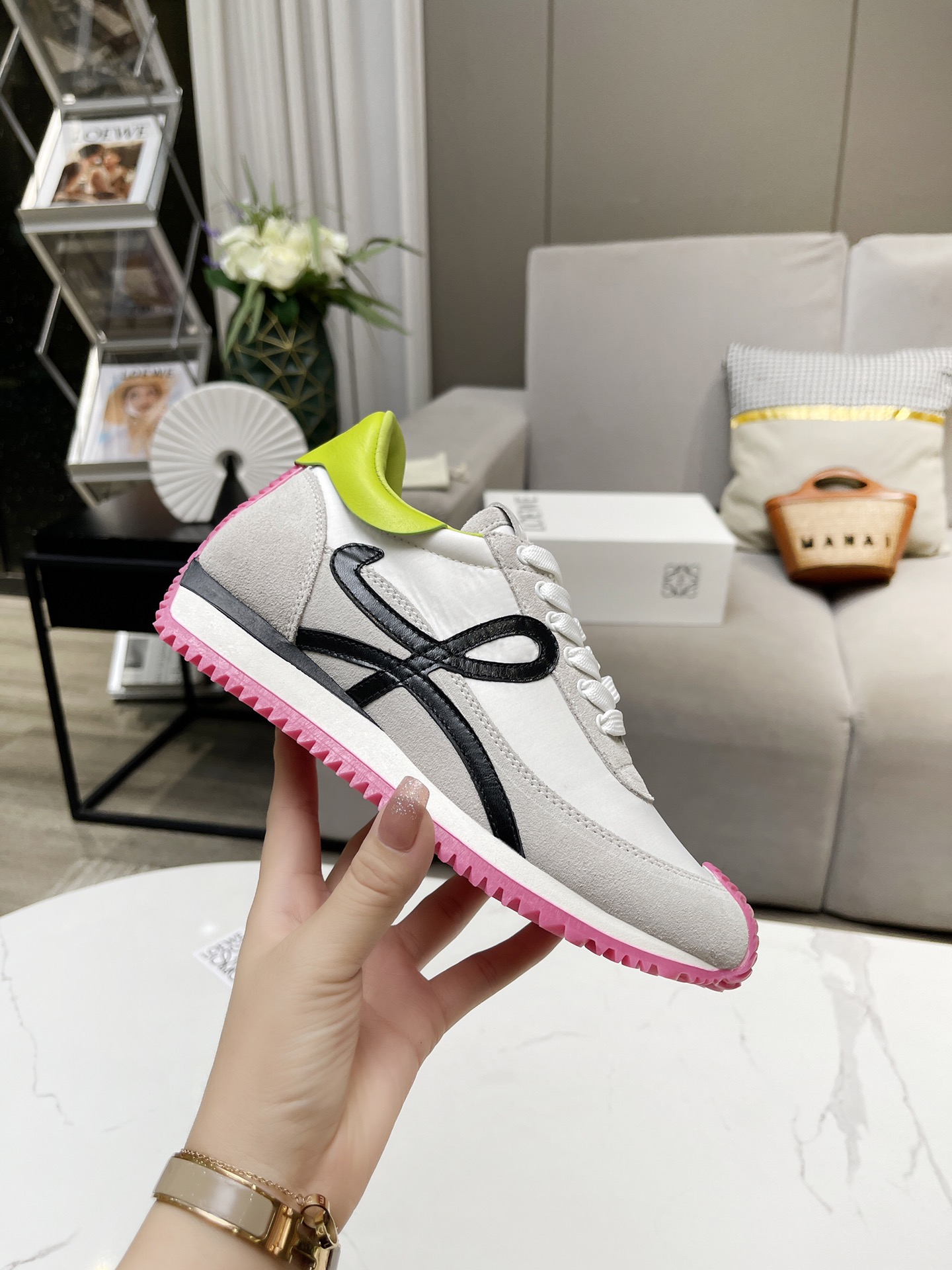 Loewe Wedge Trainers Sneakers Multicolor