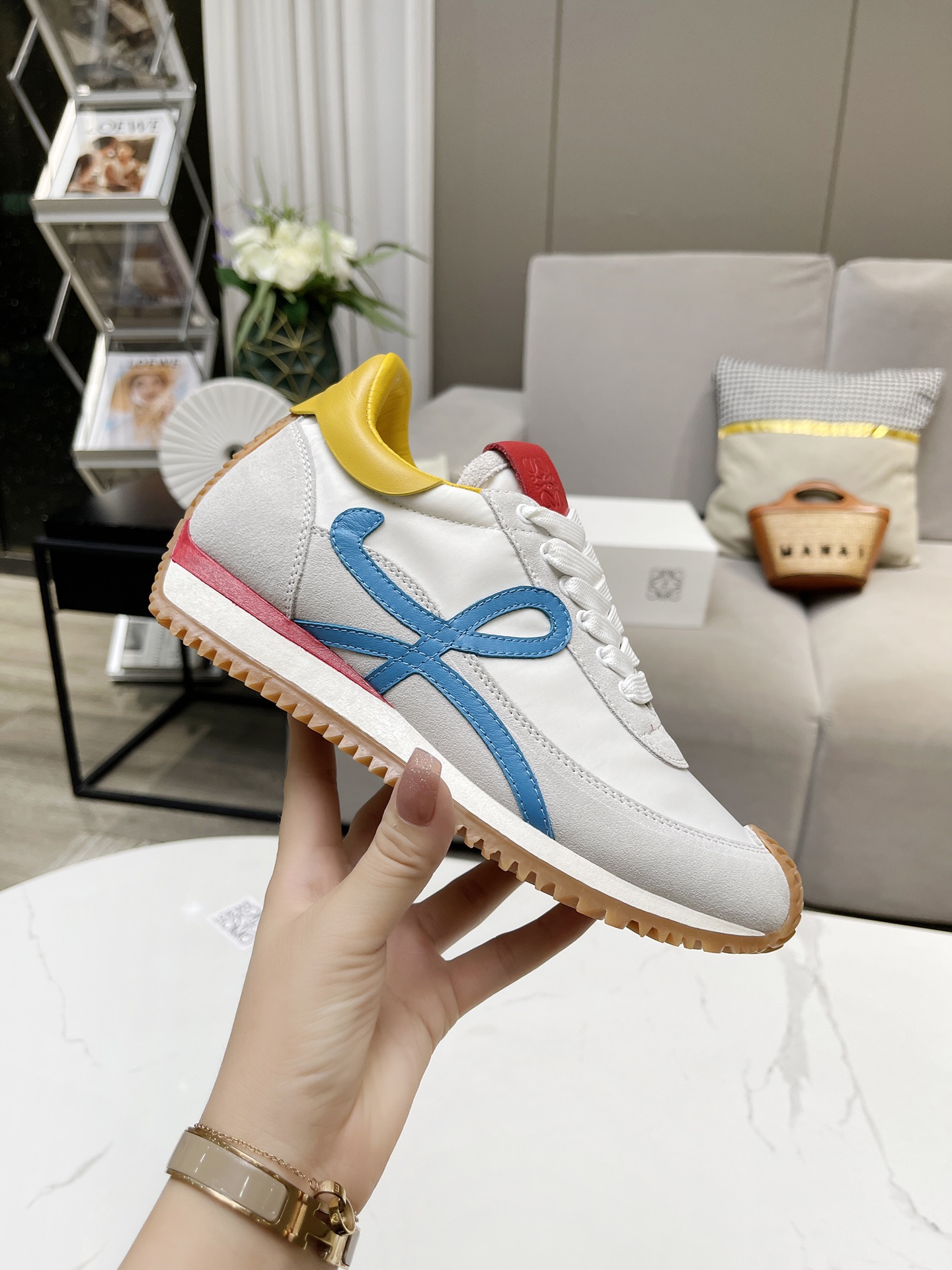 Loewe Hidden Wedge Retro Sneakers Multicolor