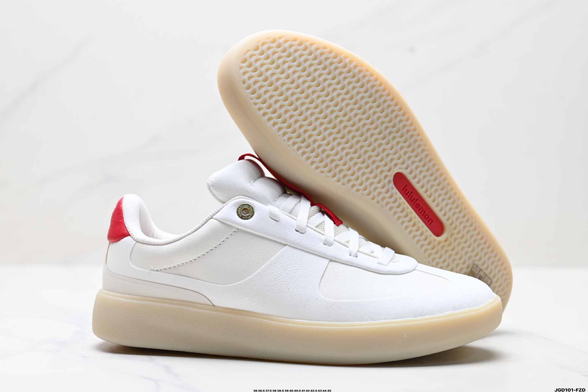 Lululemon Cityverse Low-Top Sneakers White Red