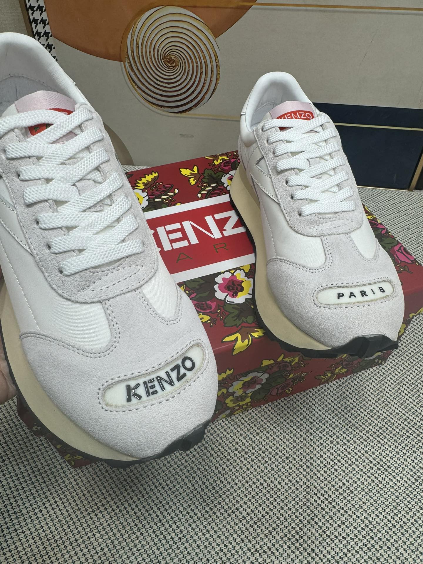 Kenzo Paris Retro Runner Sneakers White