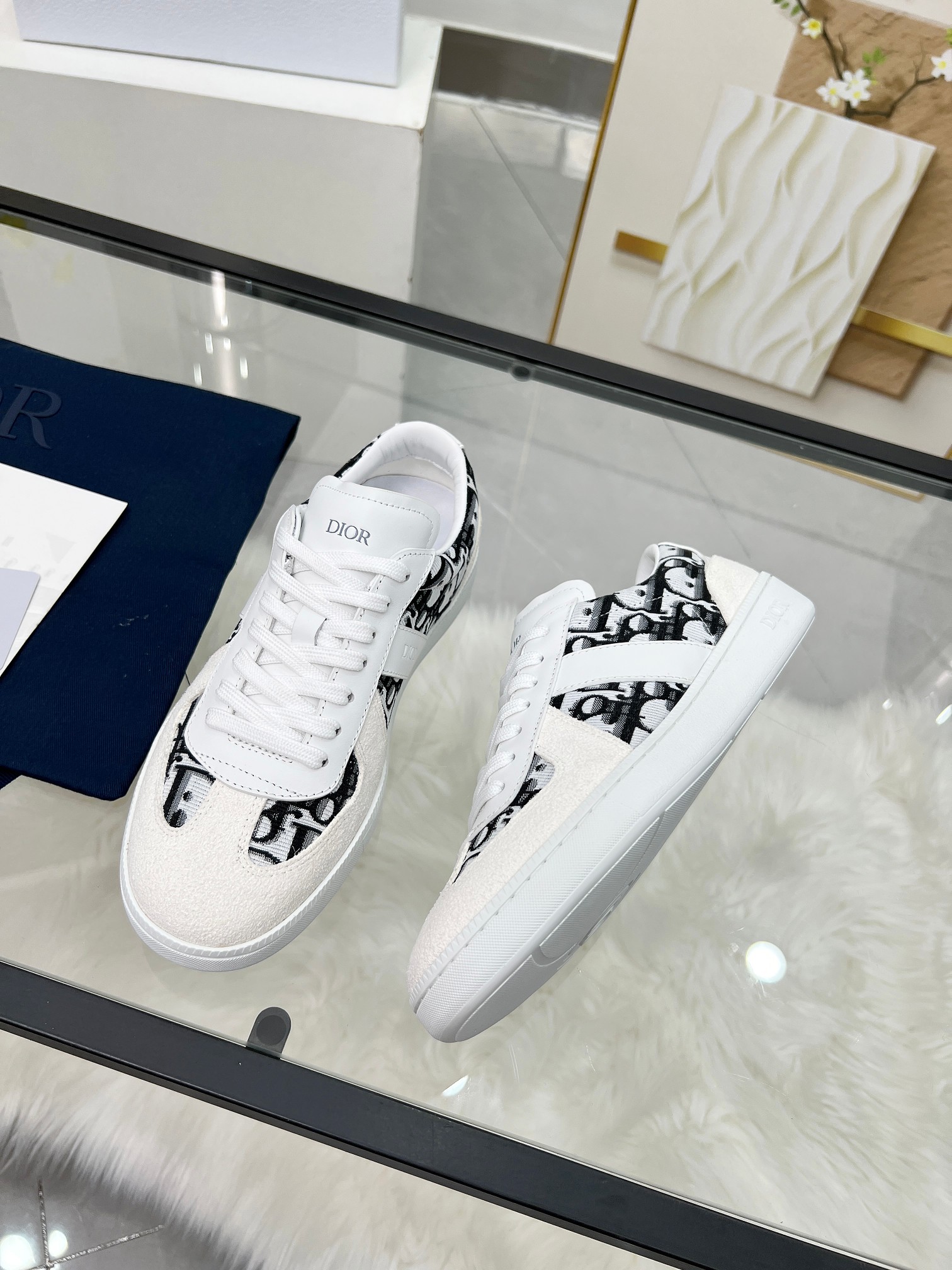 Dior B01 Berlin 01 Casual Sneakers White/Black