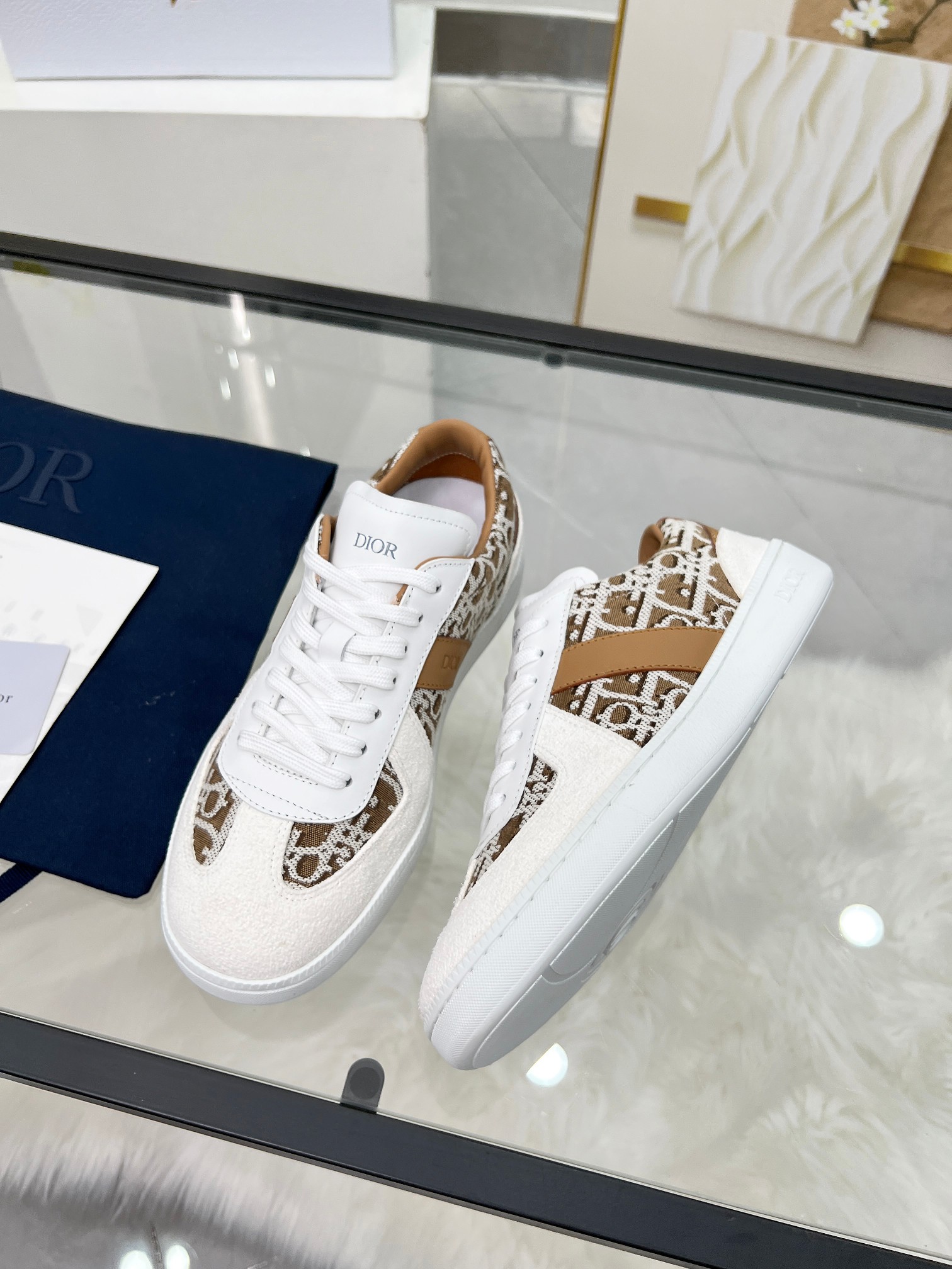 Dior B01 Berlin 01 Sneakers White/Tan