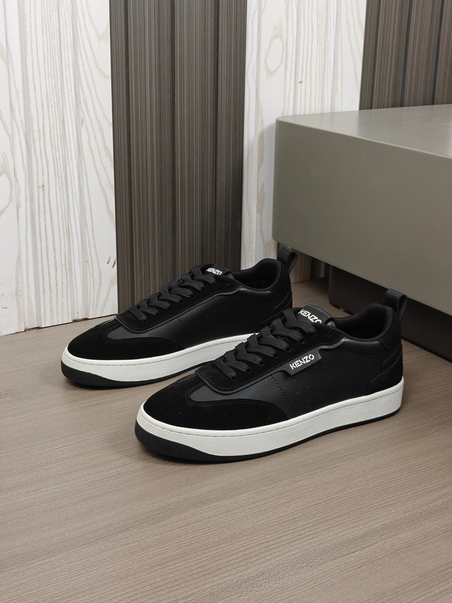 KENZO Classic Leather Sneakers Black