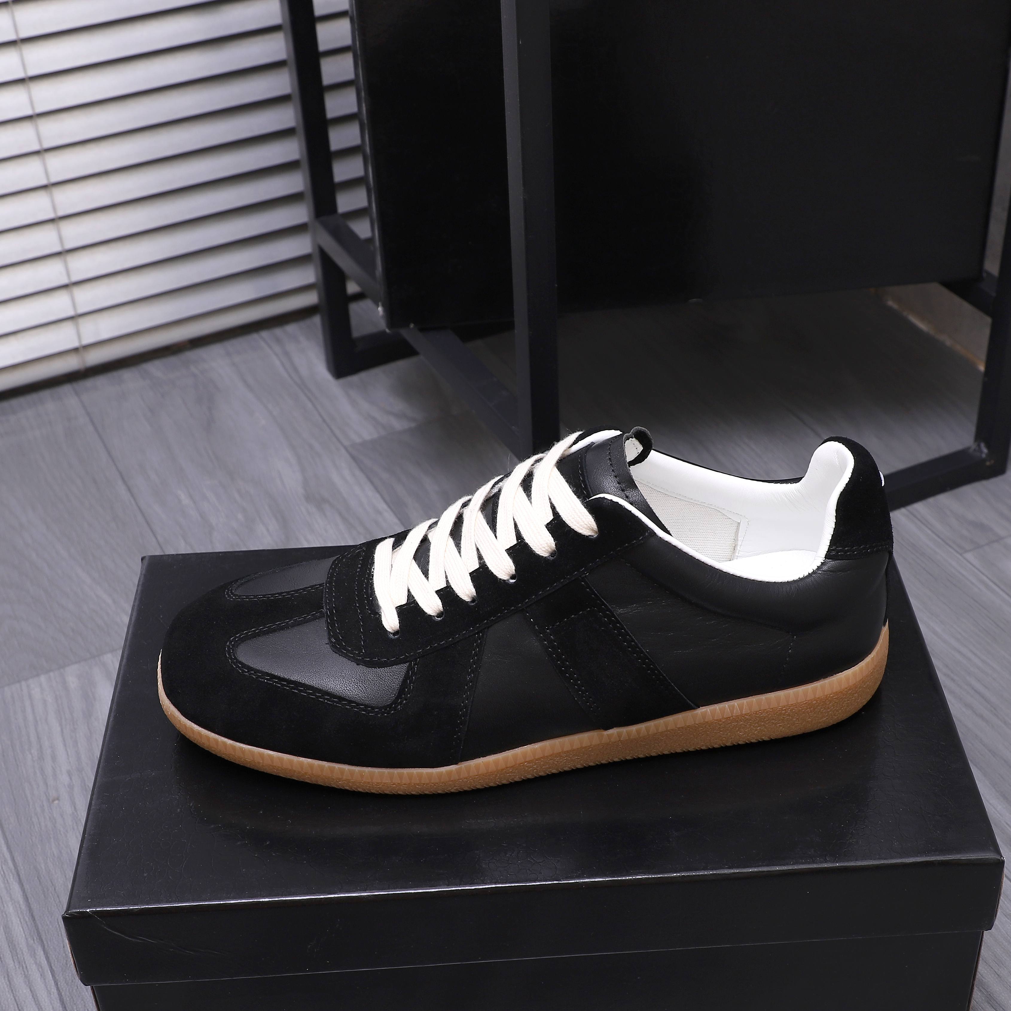 Maison Margiela Leather GAT Sneakers Black