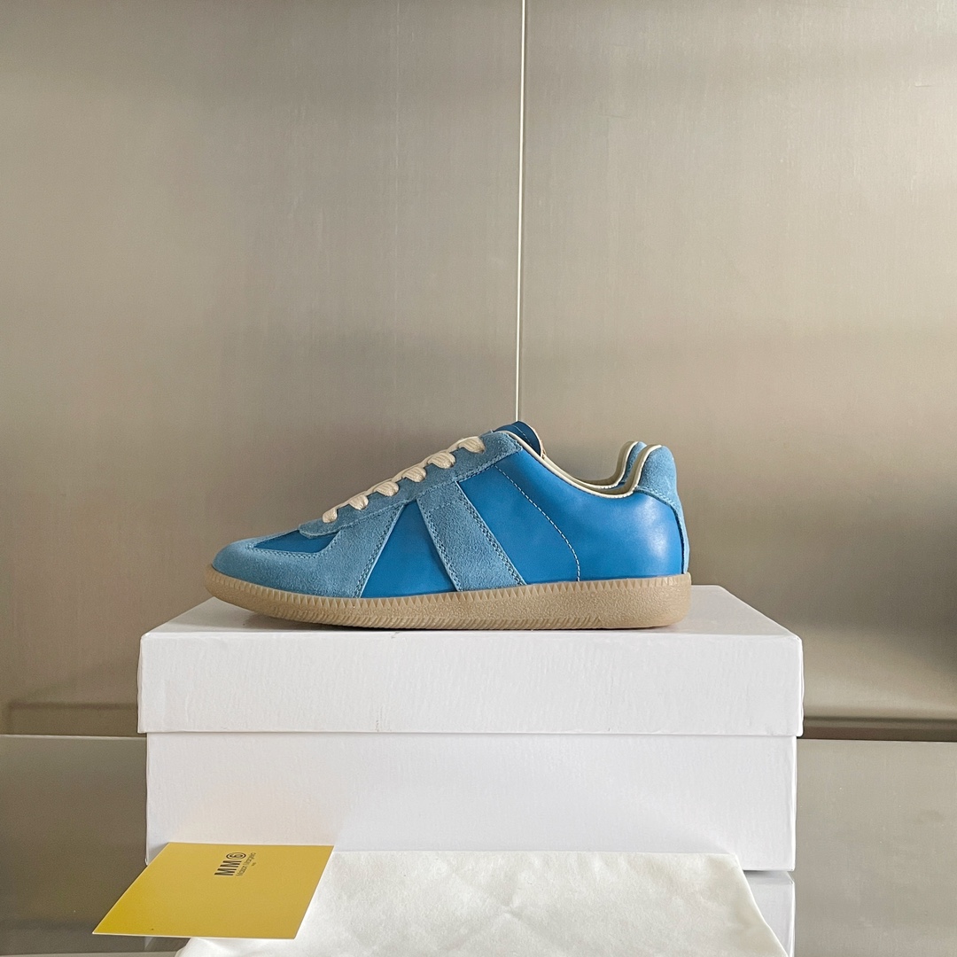 Maison Margiela MM6 German Trainer Sneakers Blue
