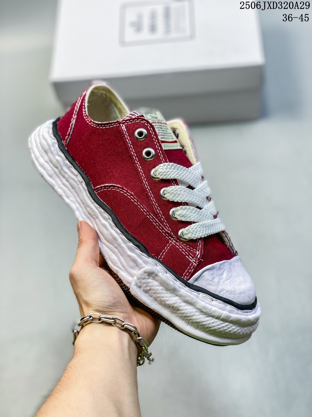 Maison Mihara Yasuhiro Blakey Canvas Low Multicolor