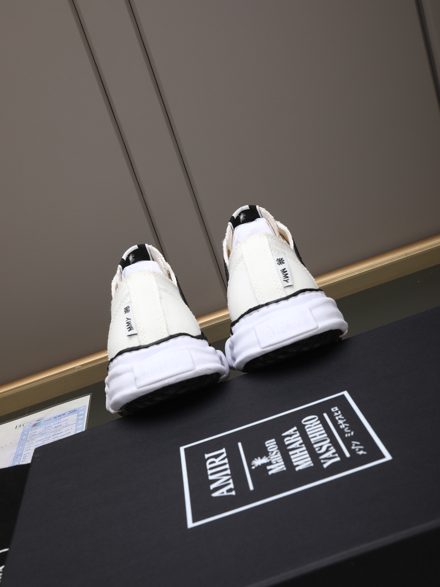 AMIRI x Maison Mihara Bones Sneakers White/Black