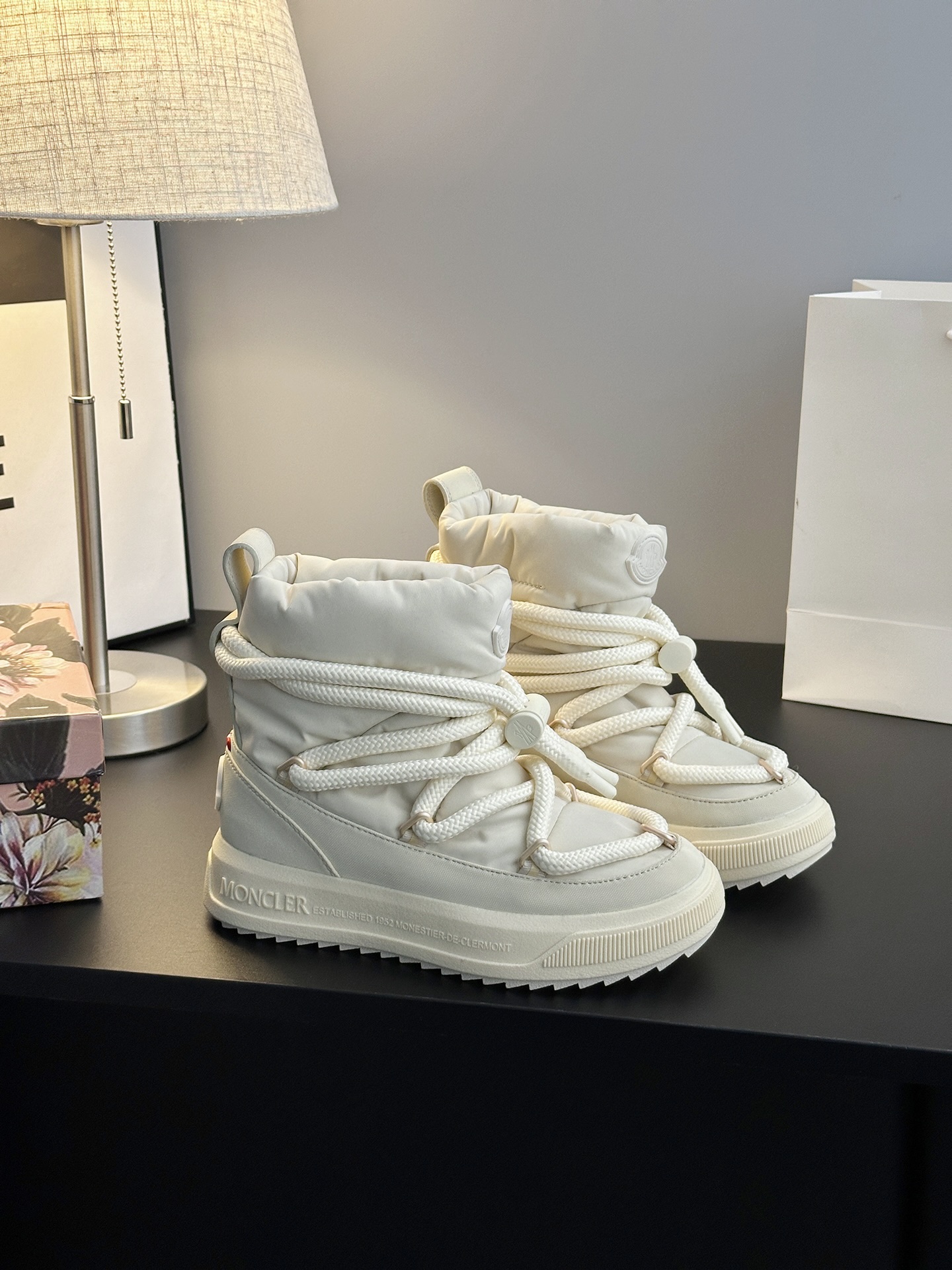Moncler Altive Mid Snow Boots White