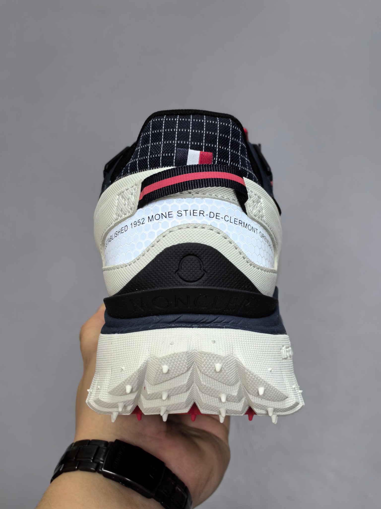 Moncler Trailgrip GTX Hiking Shoes Navy/Red