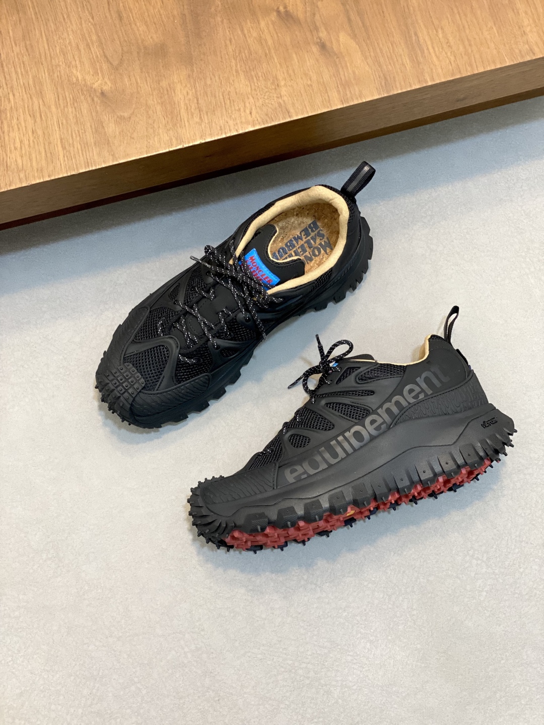 Moncler Trailgrip Amoeba Sneakers Black