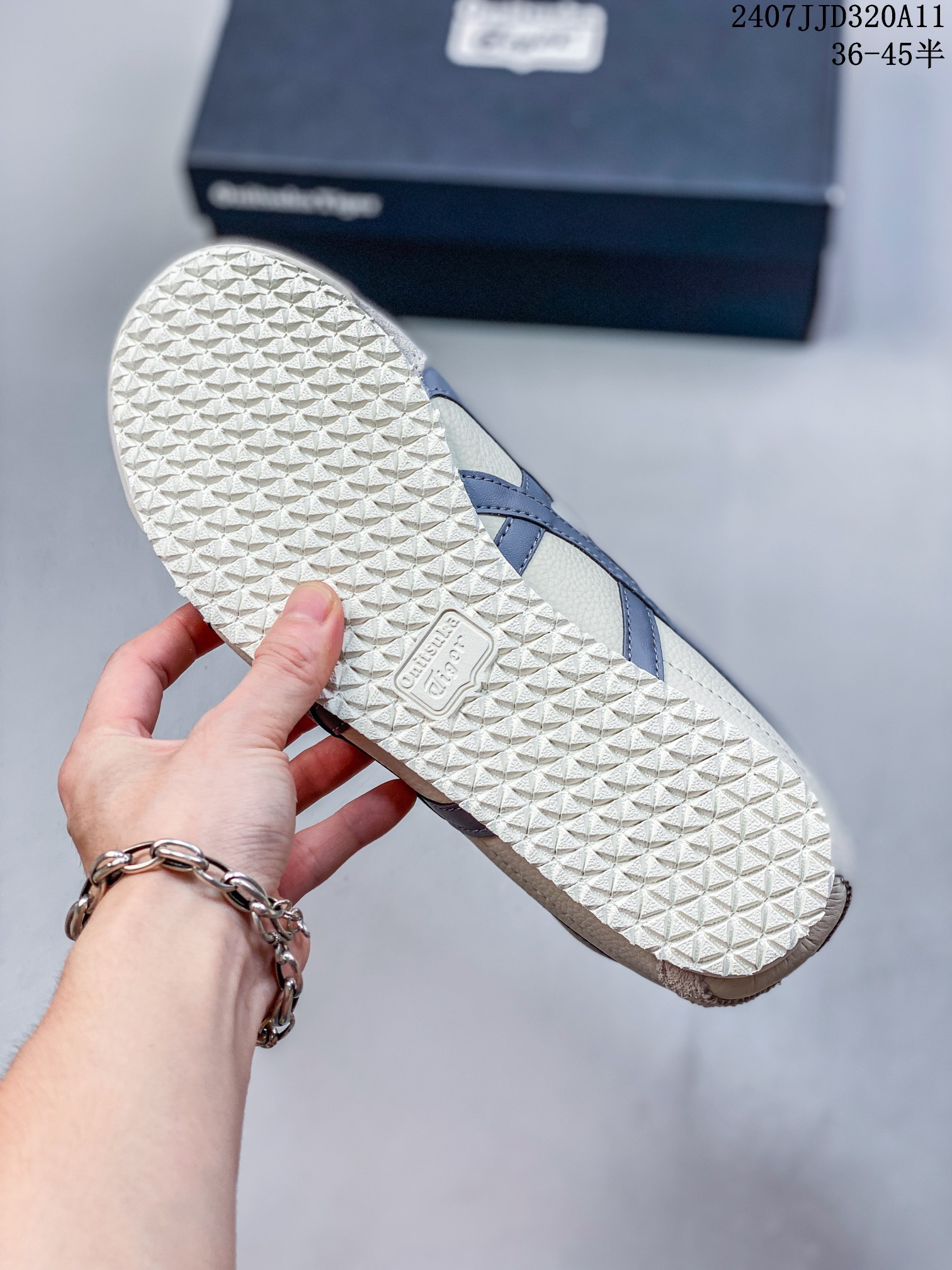 Onitsuka Tiger Mexico 66 Slip-On Sneakers Cream/Blue-Gray
