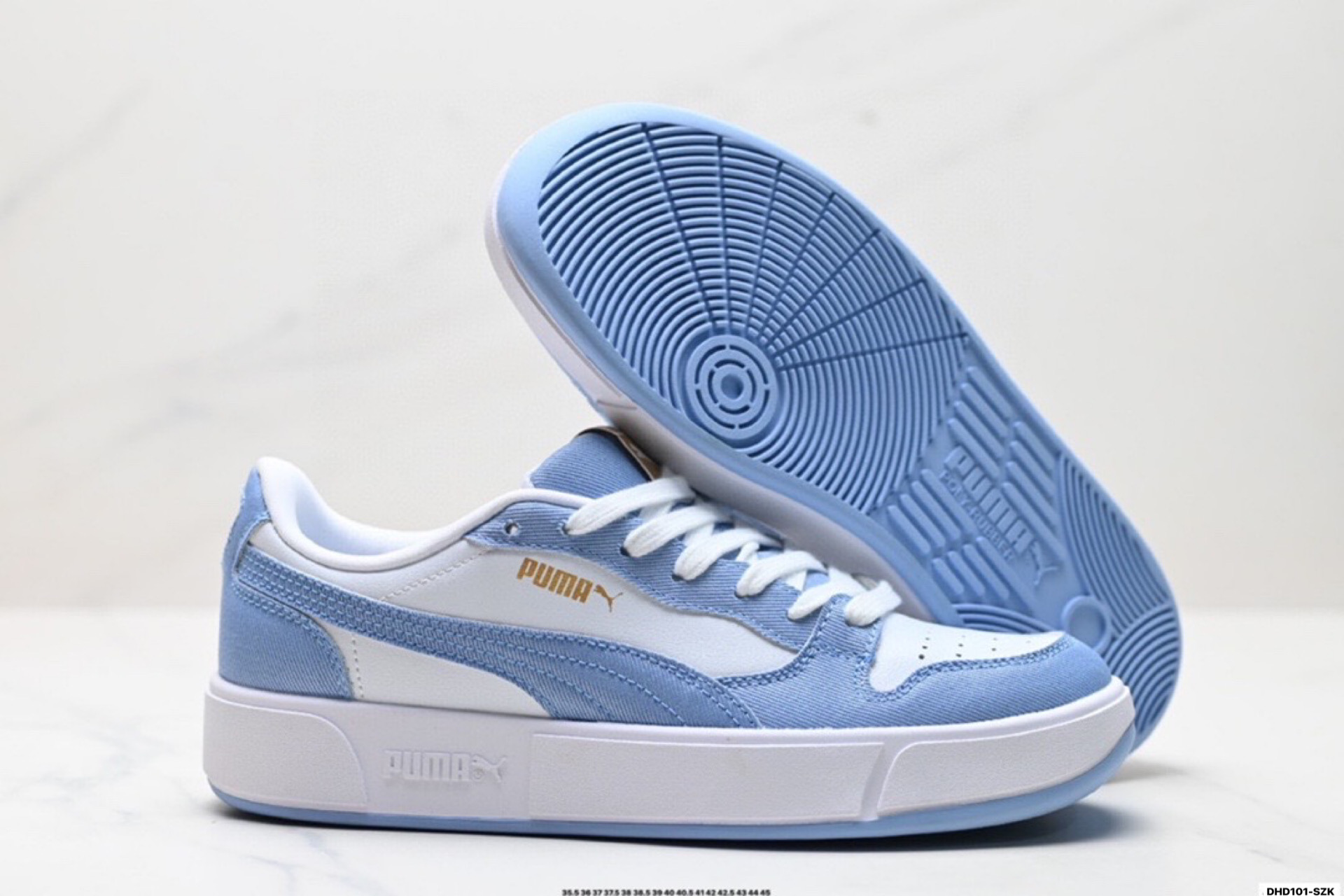 Puma LX Court Low Denim Sneakers Blue/White