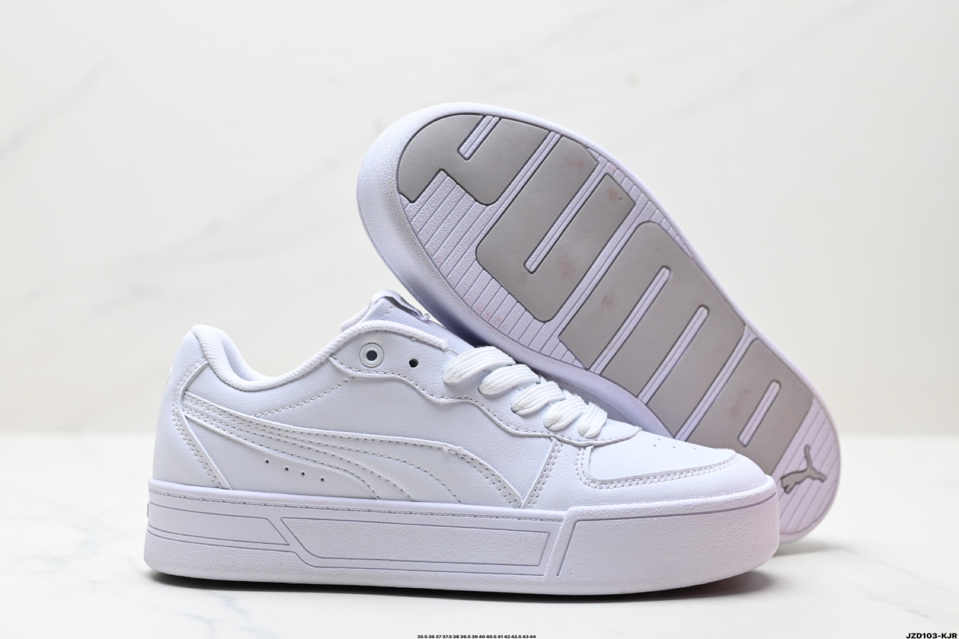 Puma Skye Leather Low-Top Sneakers White