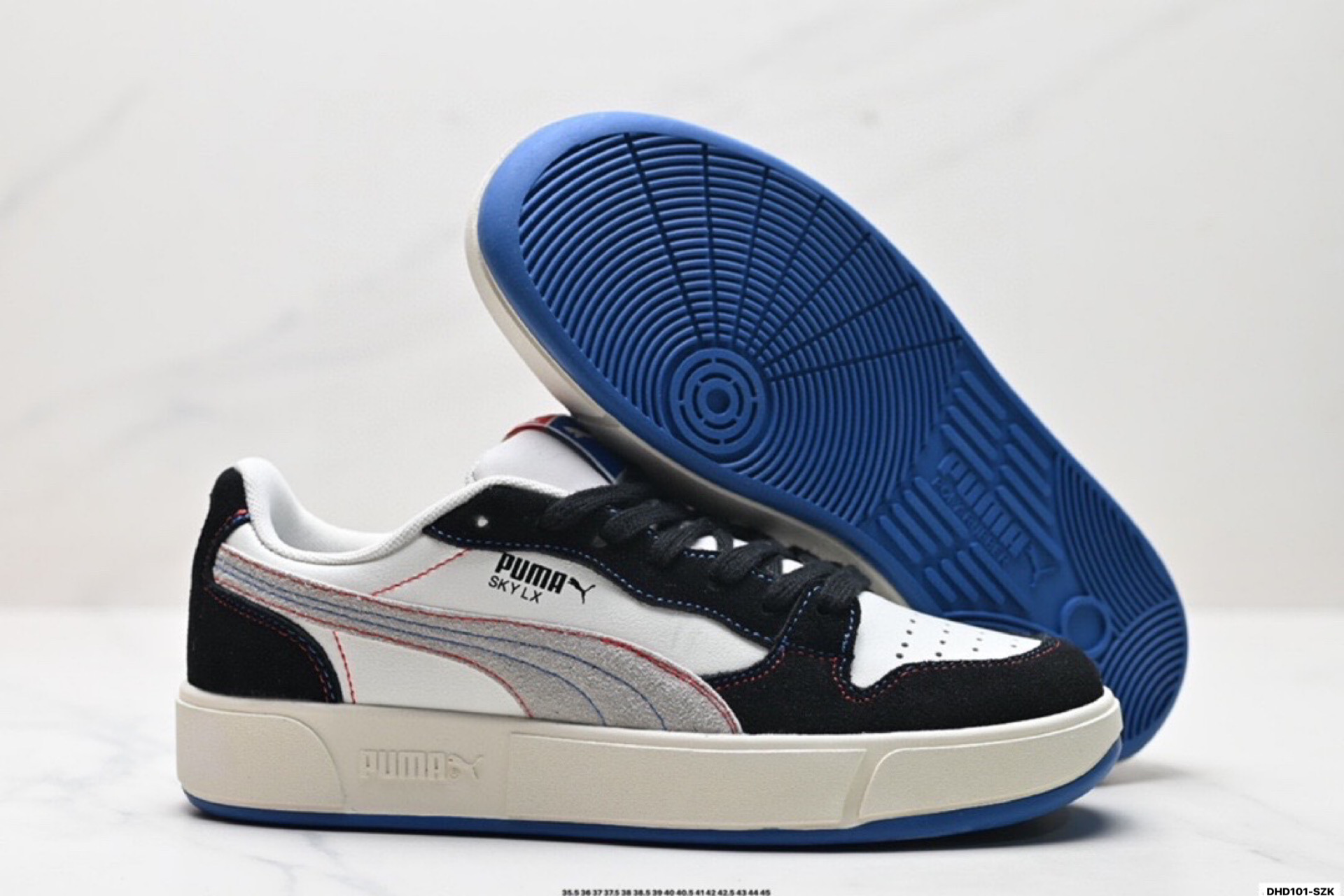 Puma Sky LX Court Low Sneakers White/Black/Blue